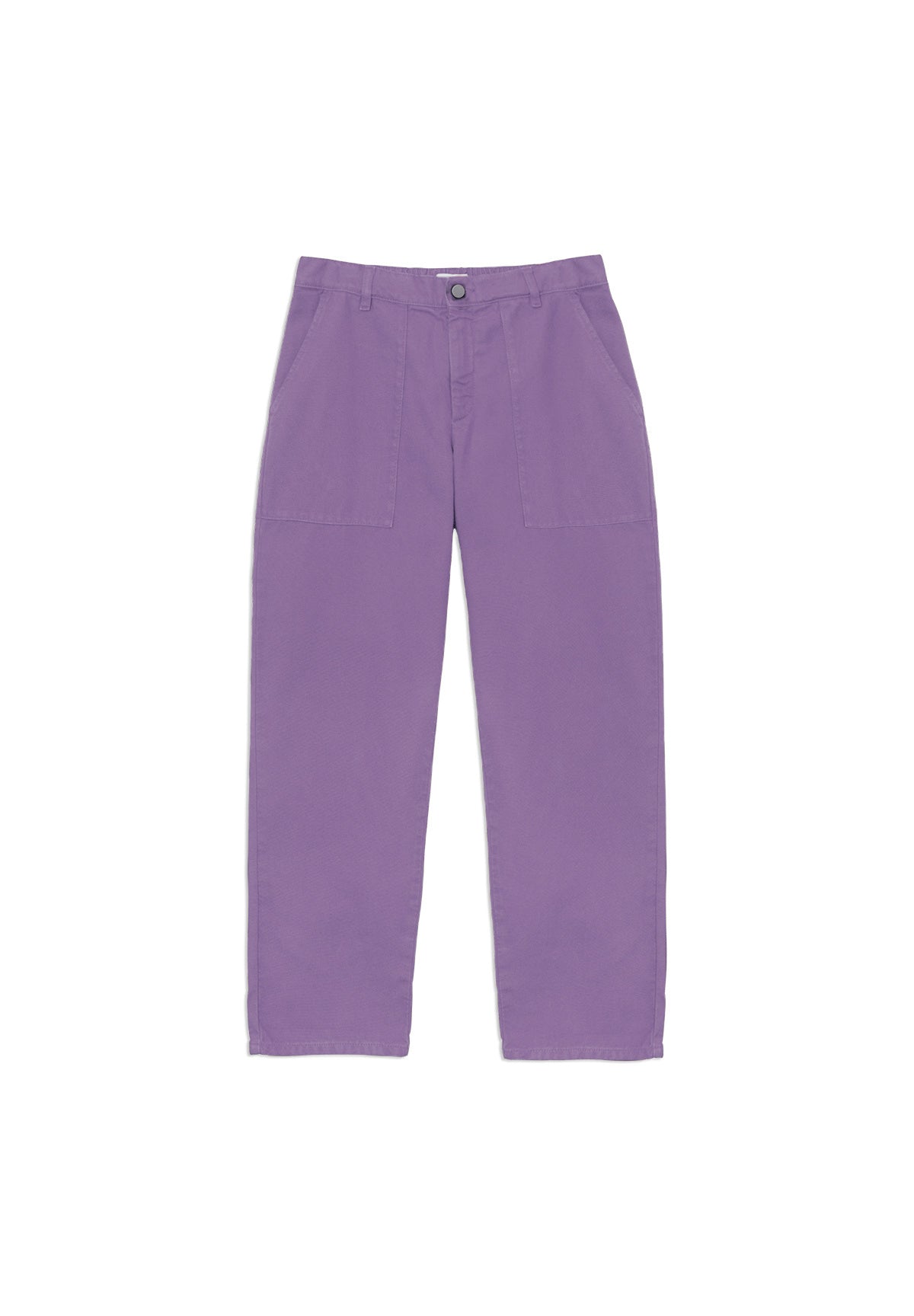 Pantalon ISAAC en twill coloris Purple – vue de face