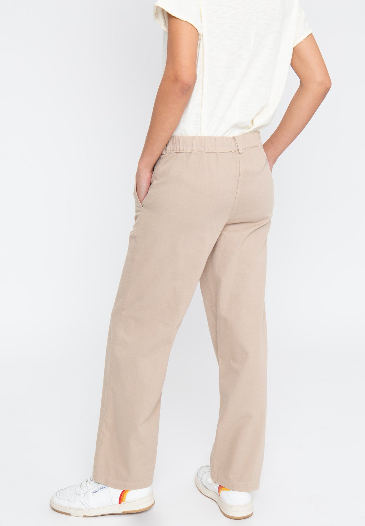 Pantalon GIULIA Twill Taupe – photo 5