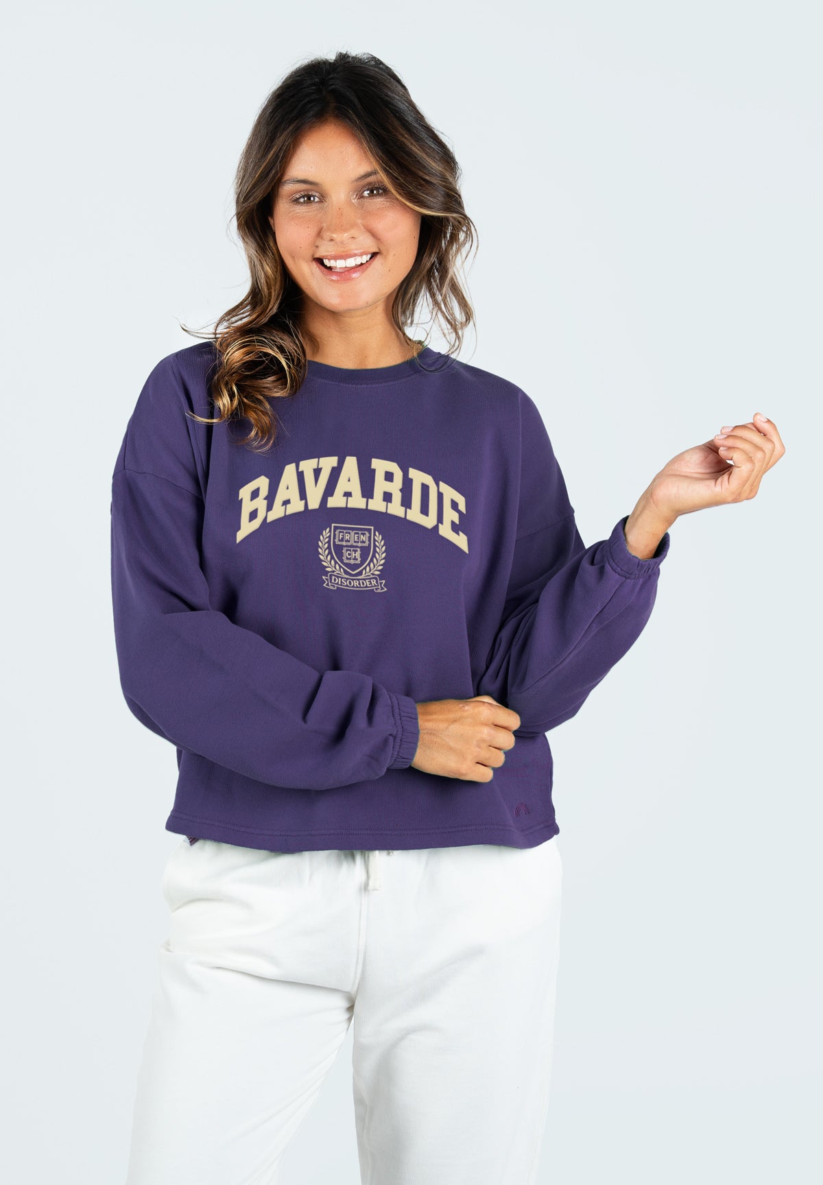 Sweat Nora BAVARDE Blue Violet