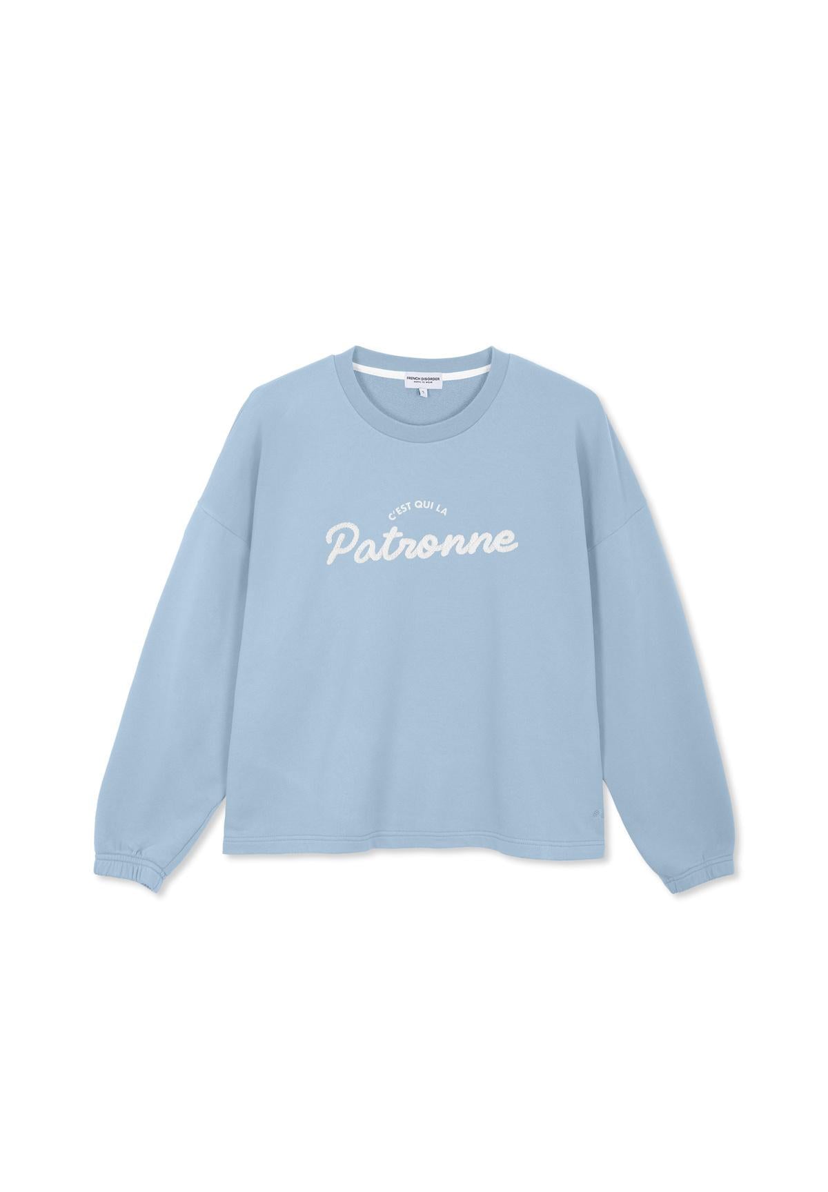 Sweatricotin Nora PATRONNE Faded Denim