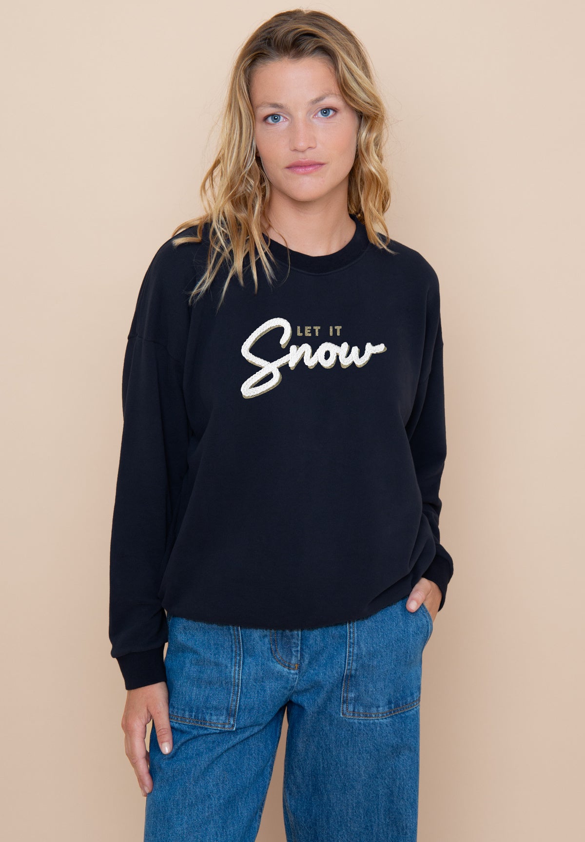 Sweatricotin Rosie LET IT SNOW Navy – photo 1