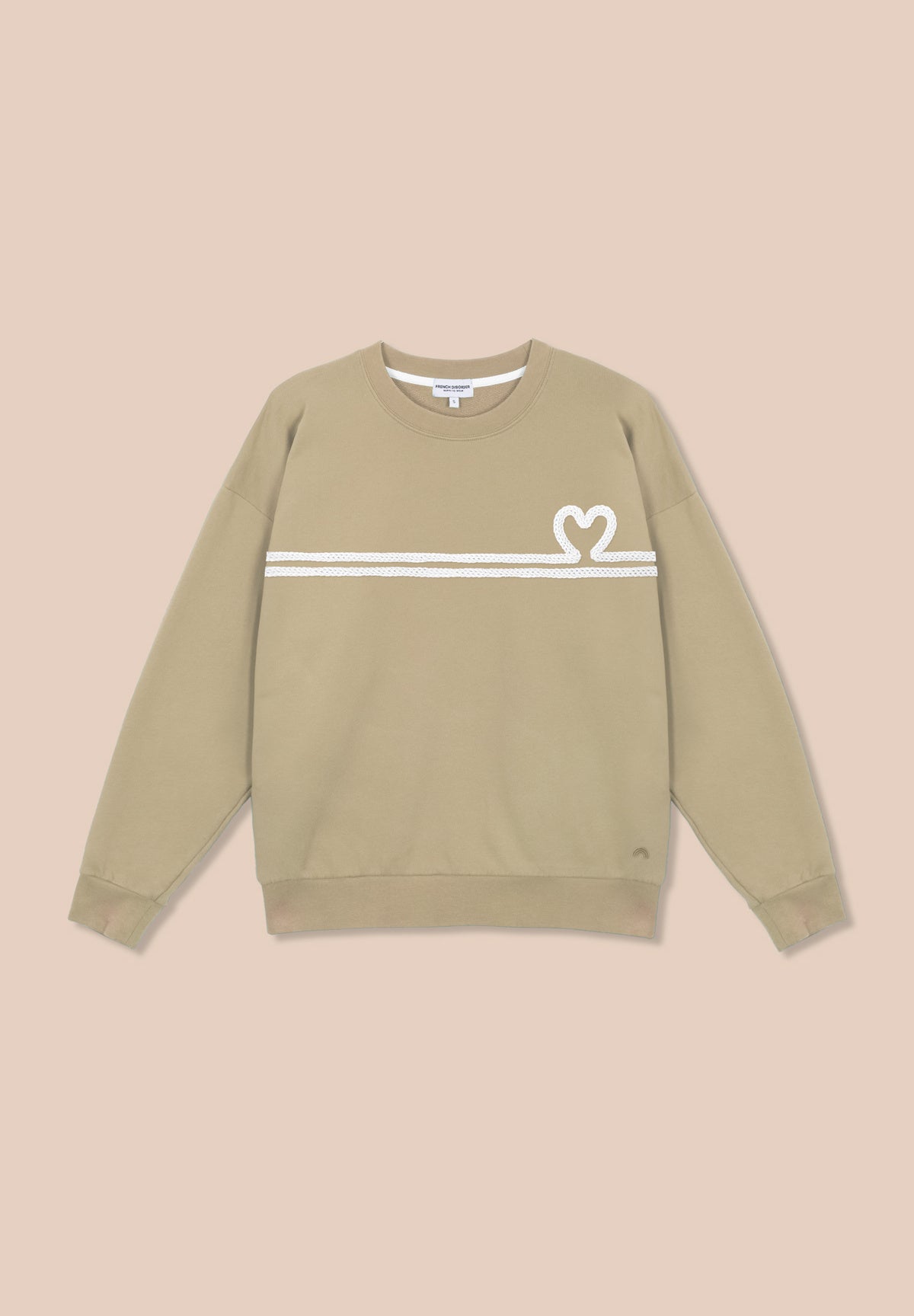 Sweatricotin Rosa HEART Taupe – photo 1