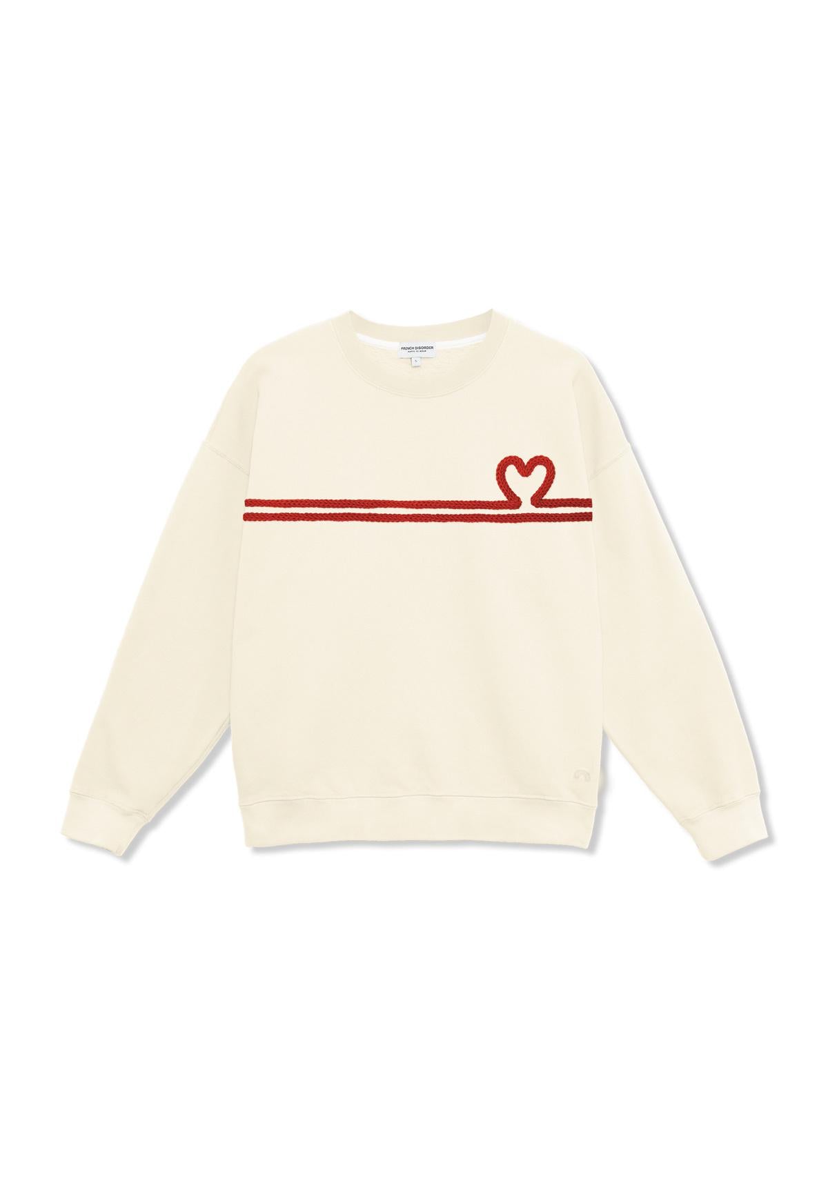 Sweatricotin Rosa HEART Coconut