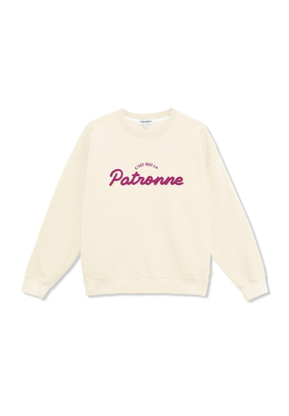 Sweatricotin Rosa PATRONNE Coconut