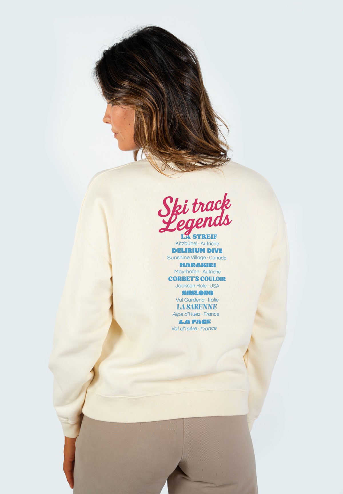 Sweatshirt Rosa SKI TRACK Coconut