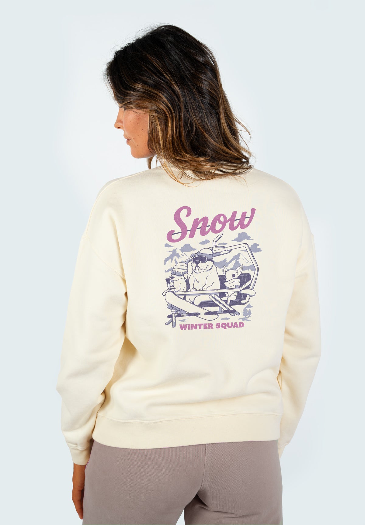 Sweat Rosa WINTER SQUAD Coconut
