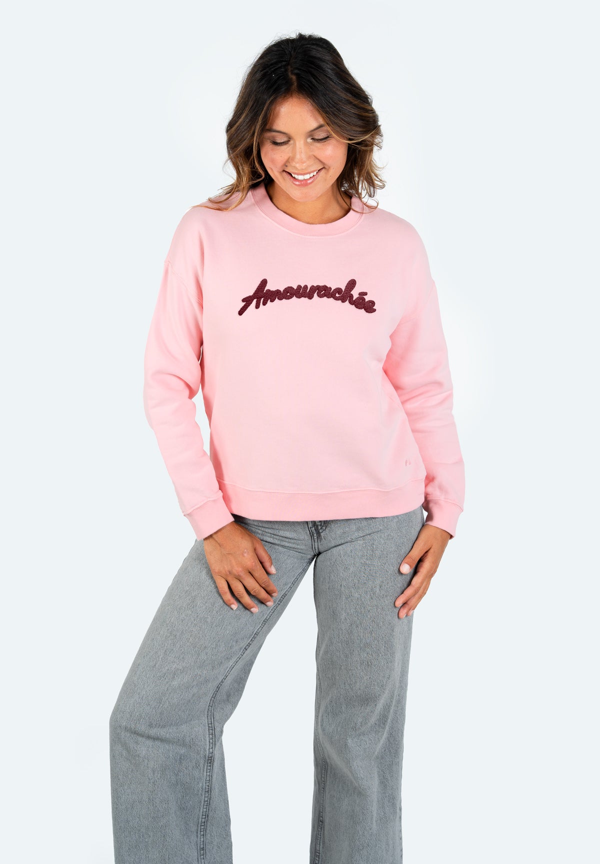 Sweatricotin Rosa AMOURACHEE Light Pink