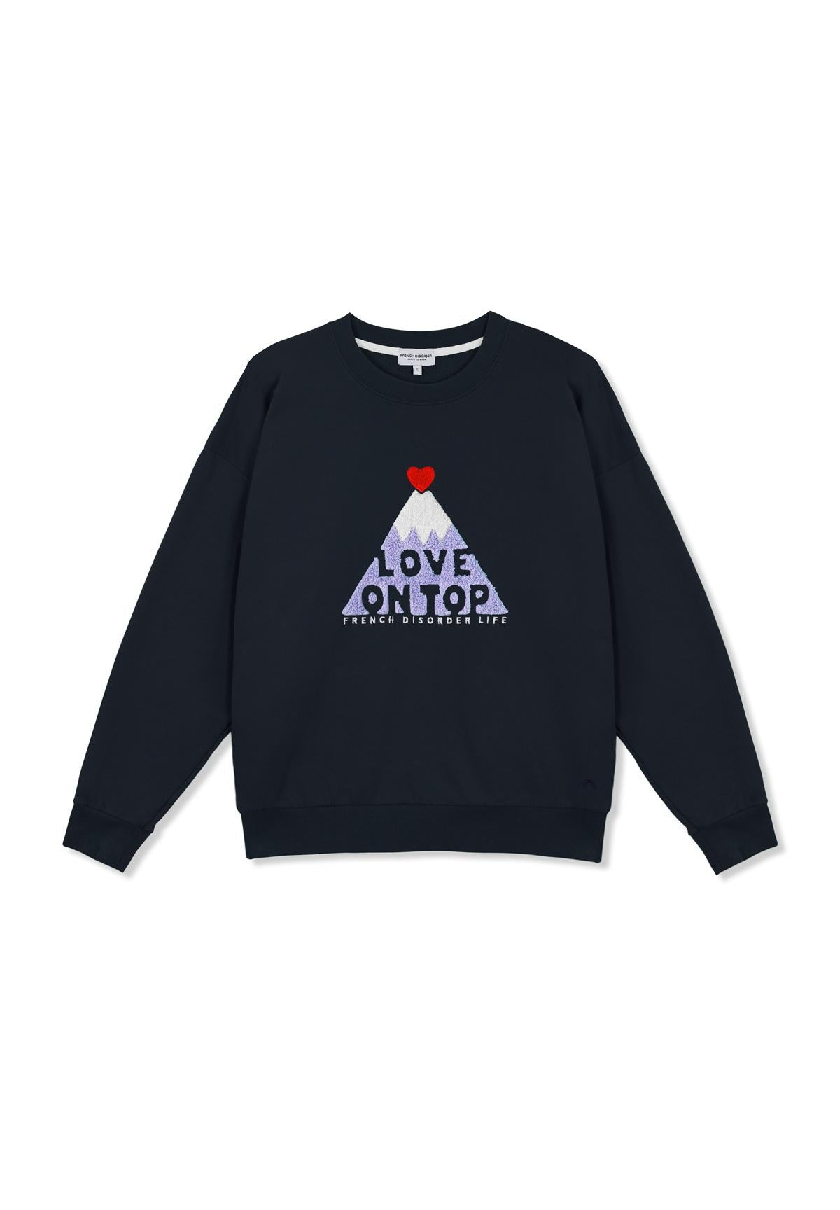 Sweat Rosa LOVE ON TOP Navy