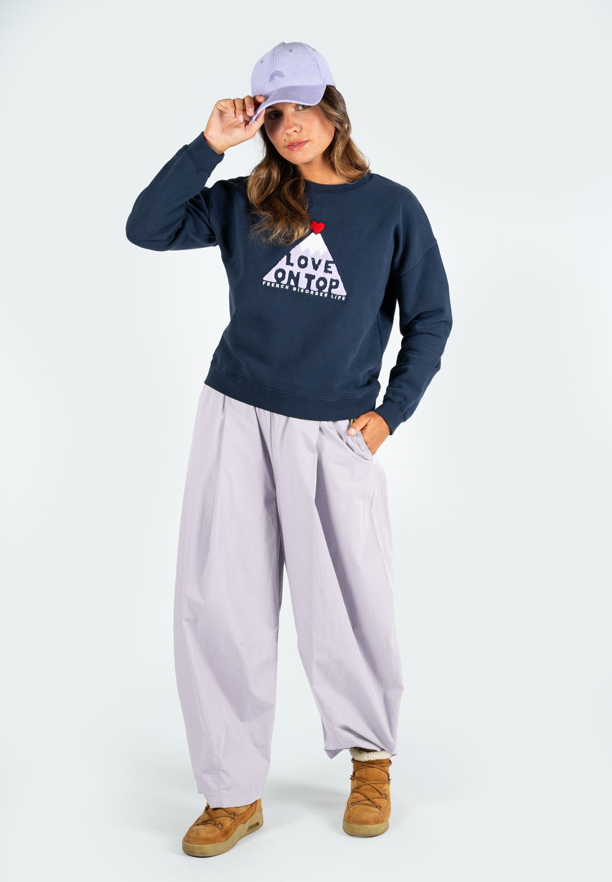 Sweat Rosa LOVE ON TOP Navy