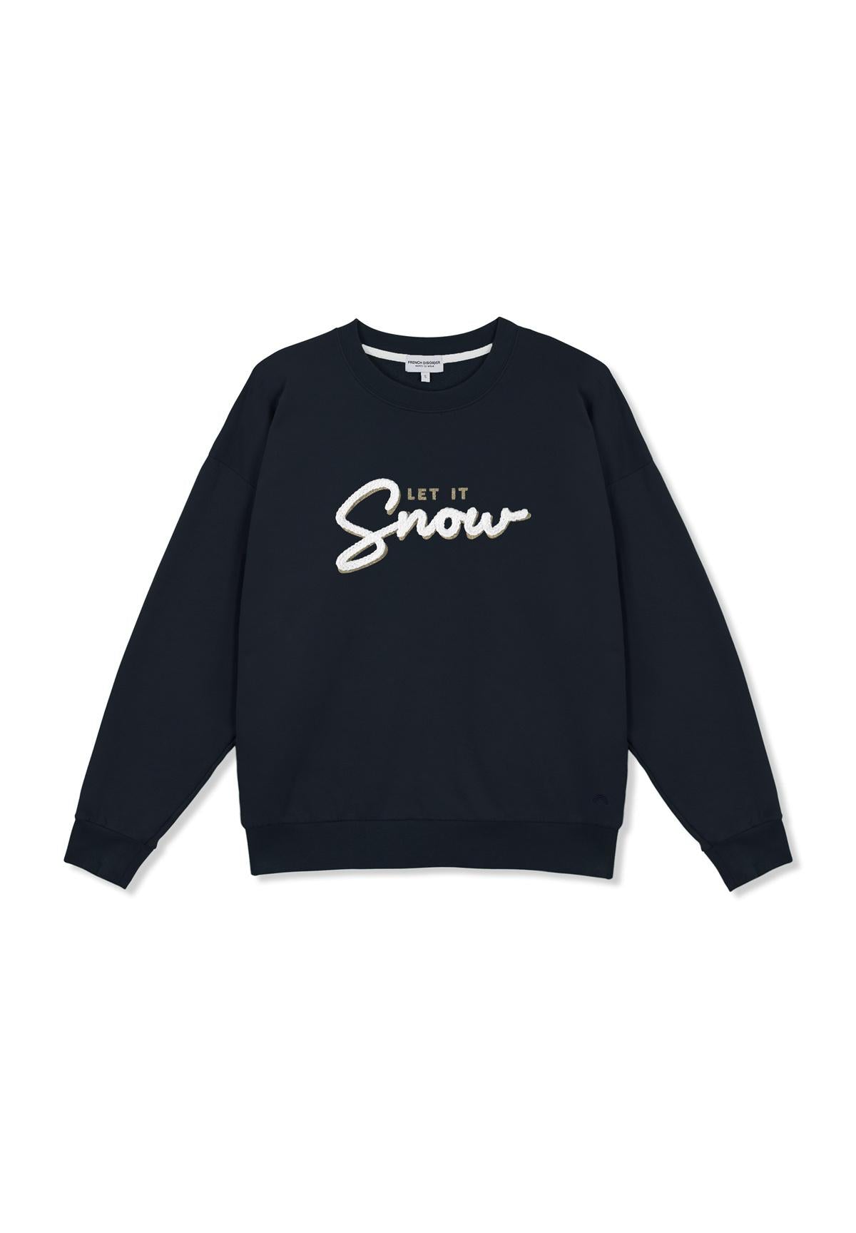 Sweatshirt Rosa LET IT SNOW Navy