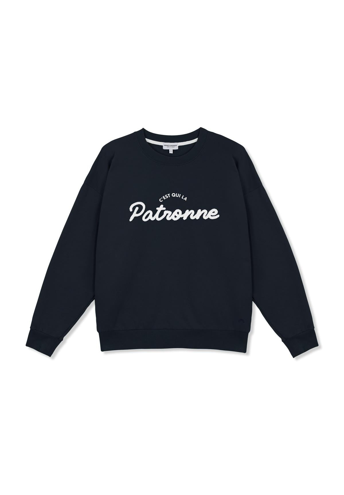Sweatricotin Rosa PATRONNE Navy