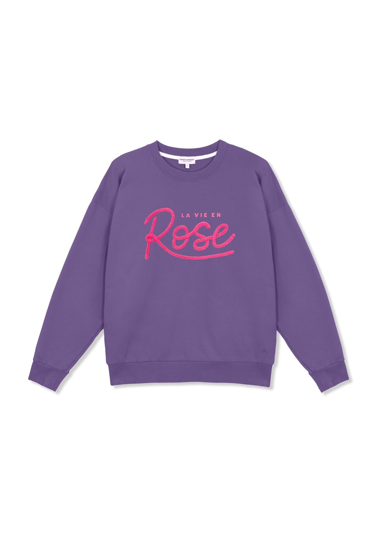 Sweatricotin Rosa LA VIE EN ROSE Purple