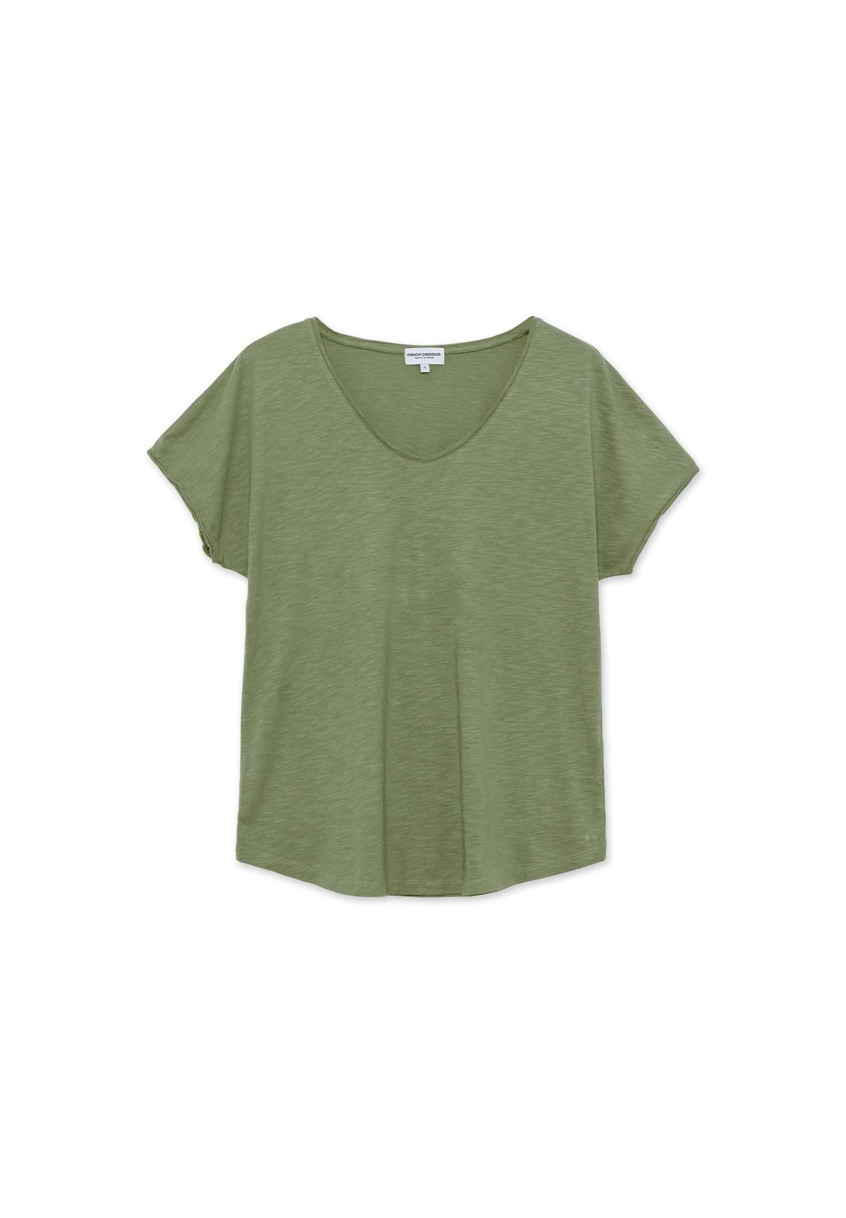 T-shirt CLÉA Flammé Khaki