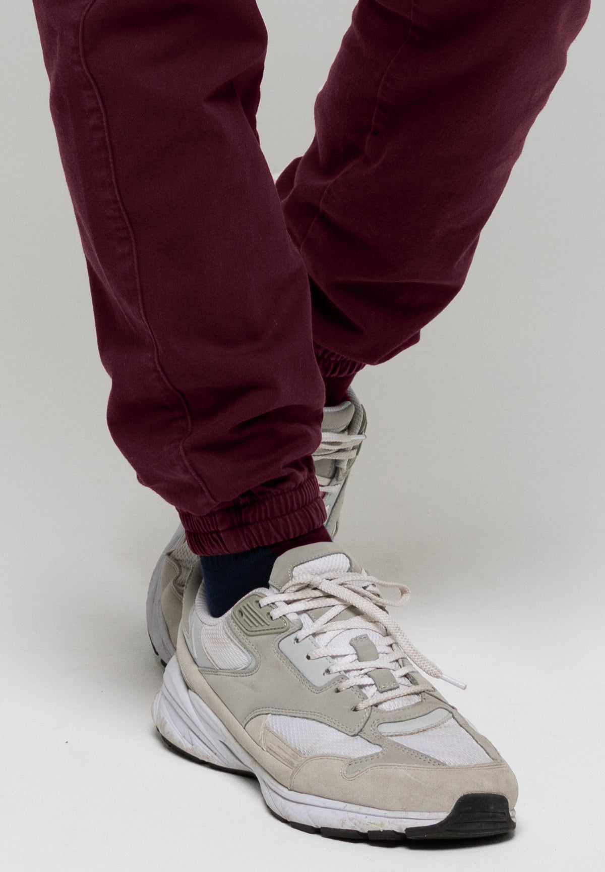 Pantalon Cargo LEO Dark Burgundy – photo 4