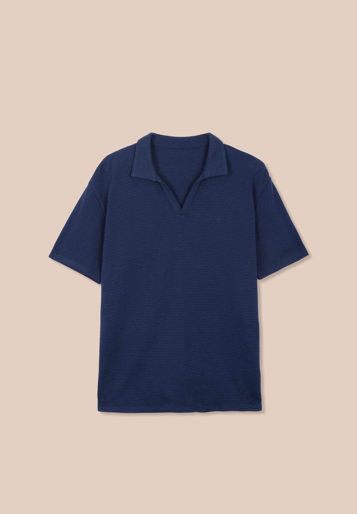 Polo VICTOR Gaufré Royal Blue – photo 1