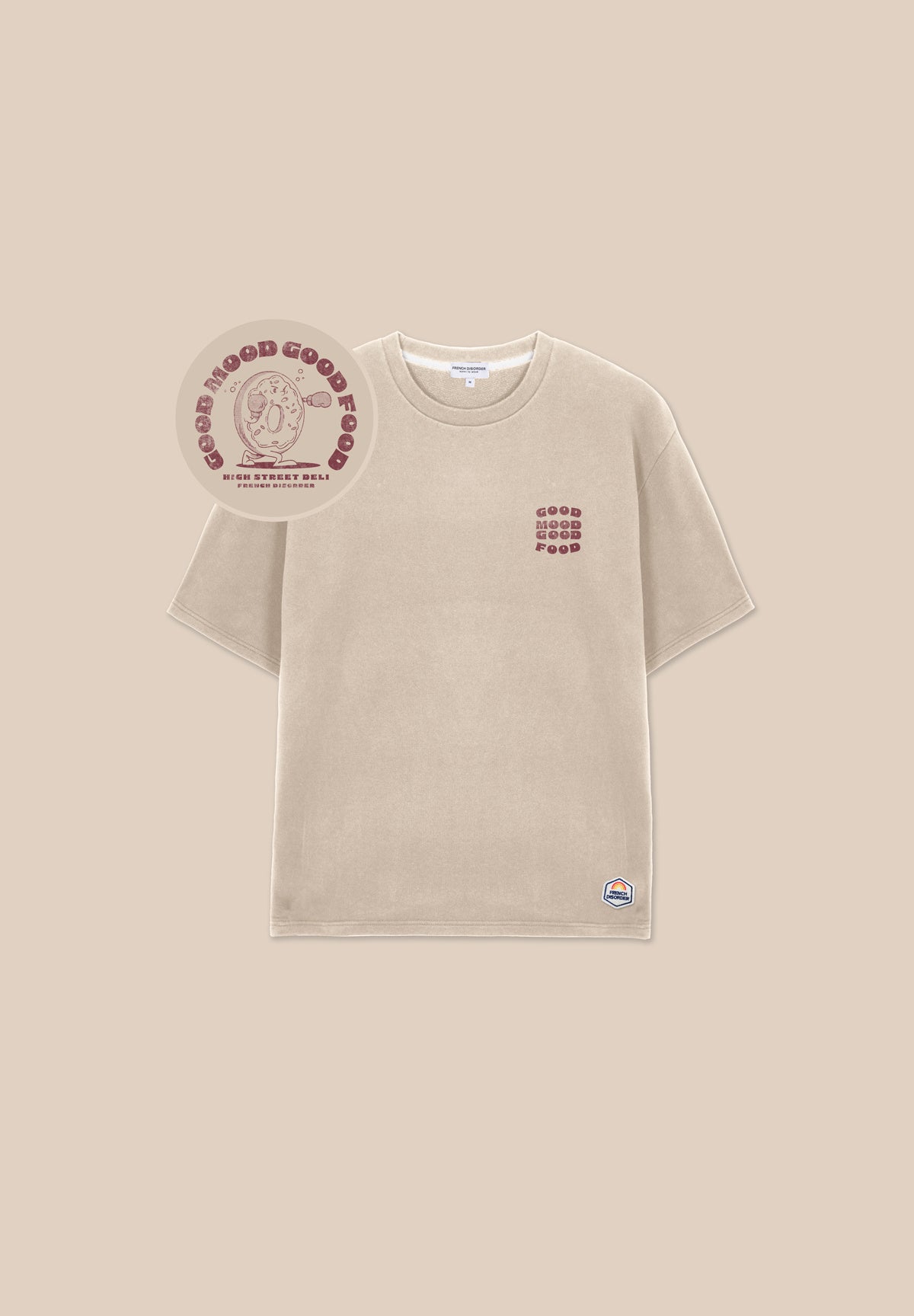Sweat Martin GOOD MOOD FOOD Taupe – photo 2