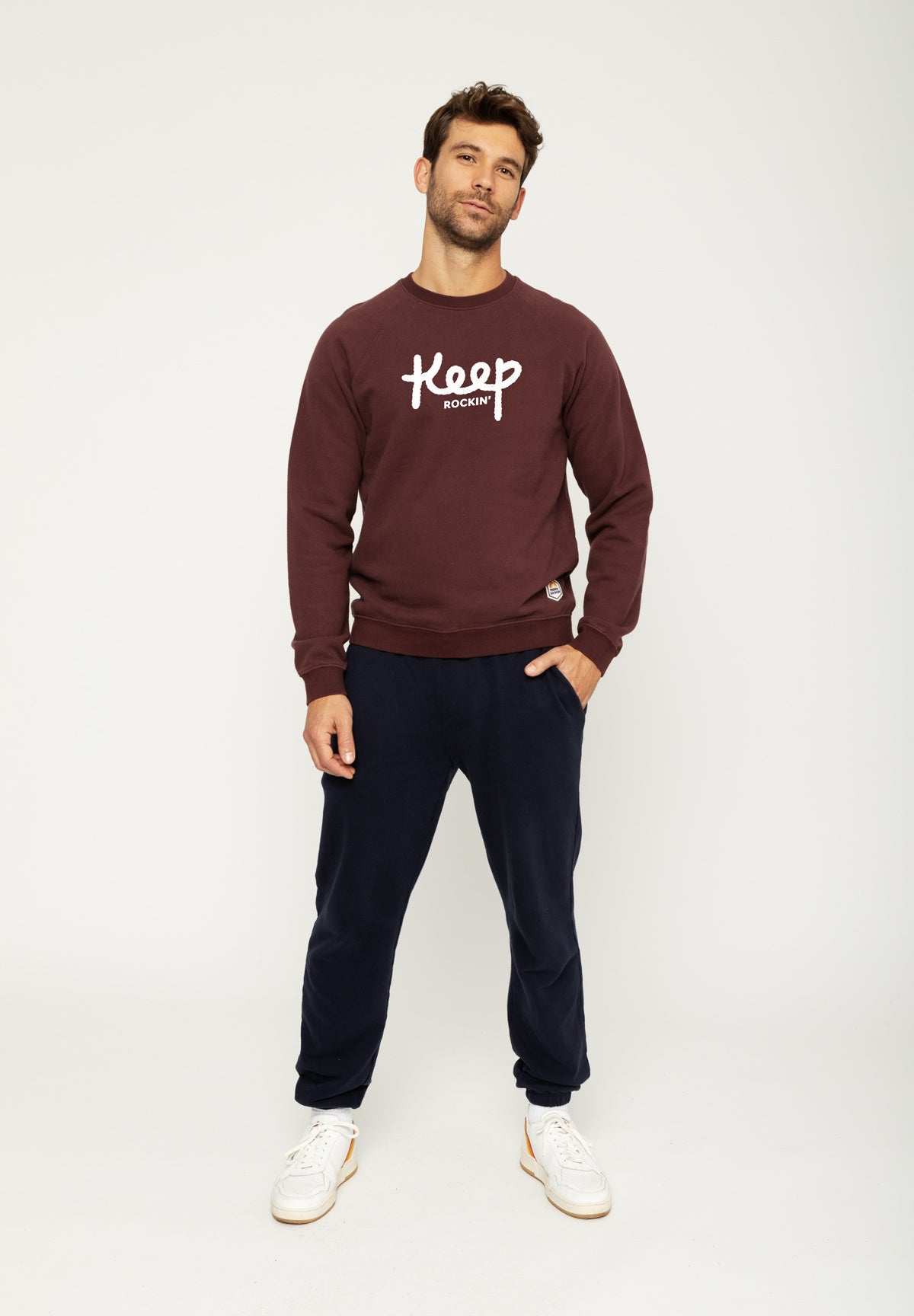 Sweatricotin Clyde Warmy KEEP ROCKIN' Dark Burgundy – photo 1