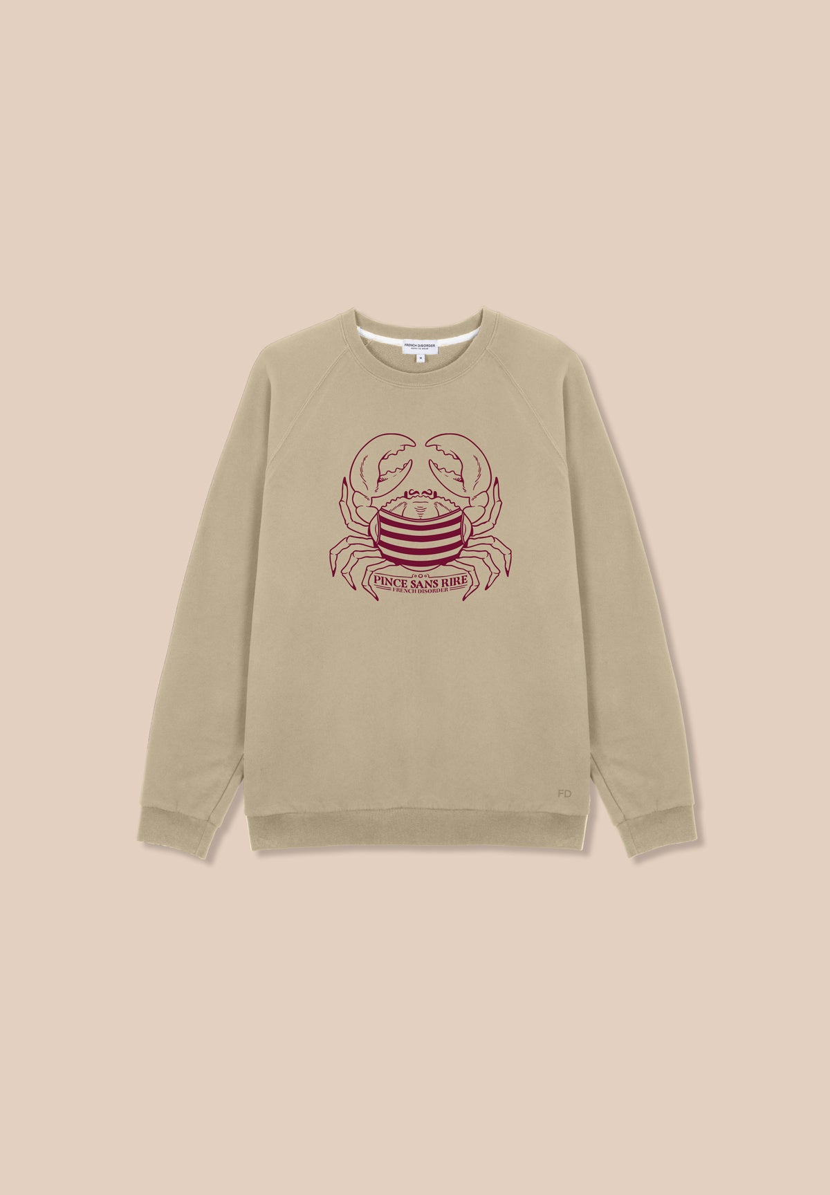 Sweat Clyde PINCE SANS RIRE Taupe – photo 1