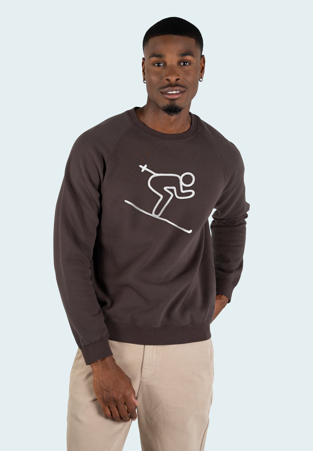 Sweatricotin Clyde SKIEUR Brown