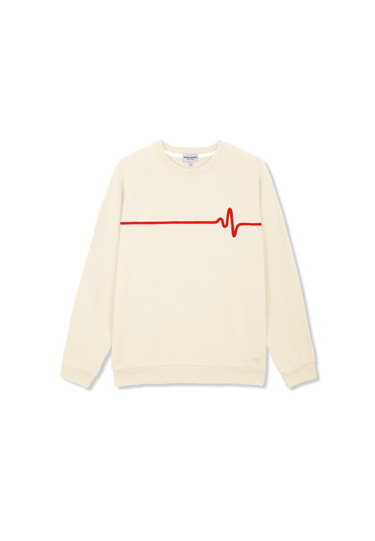 Sweatricotin Clyde HEARTBEAT Coconut
