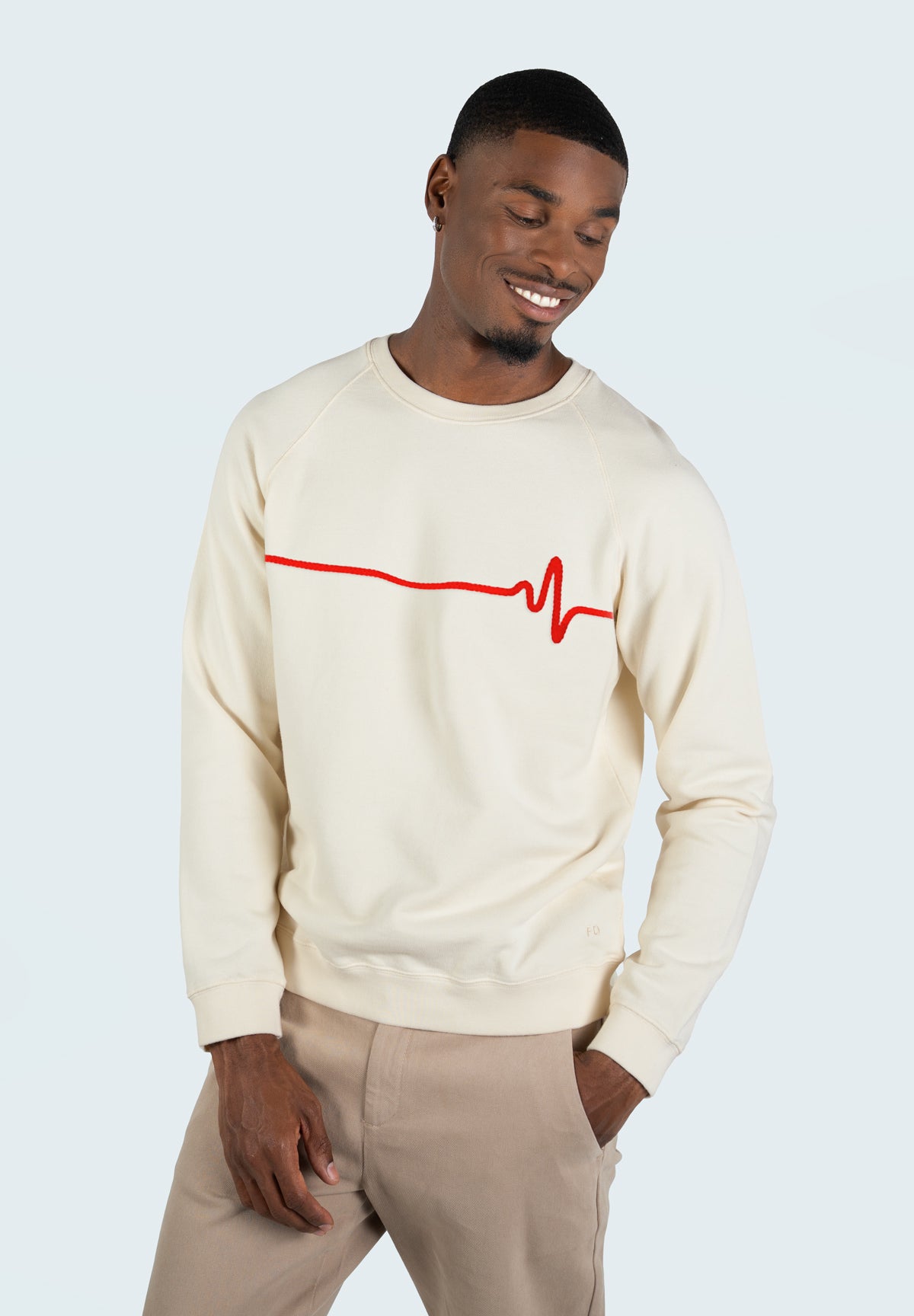 Sweatricotin Clyde HEARTBEAT Coconut