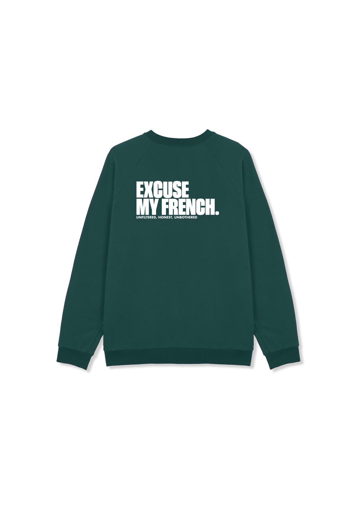 Clyde EXCUSE MY FRENCH Sweatshirt (Back) Dark Sea