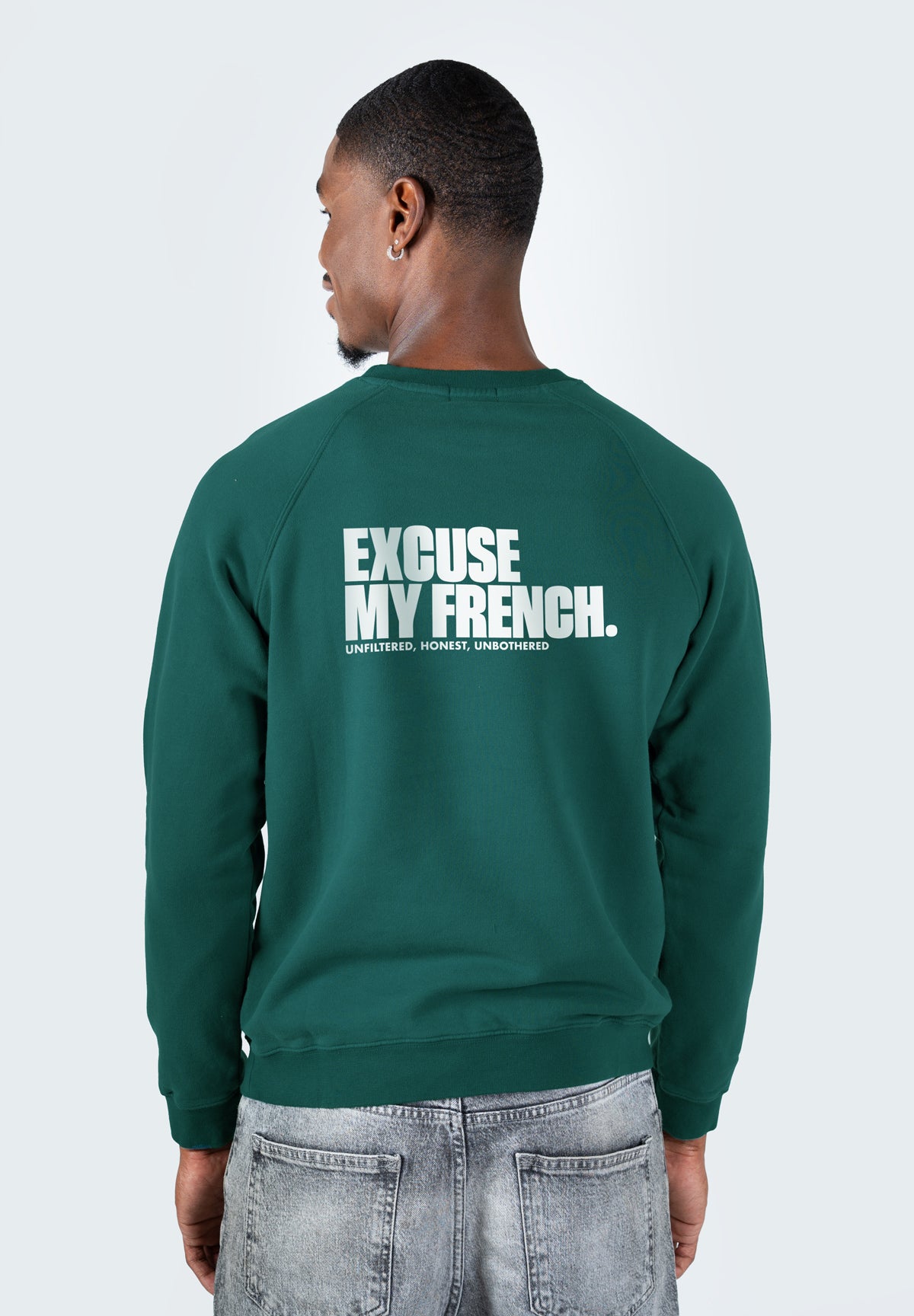 Sweat Clyde EXCUSE MY FRENCH (Dos) Dark Sea