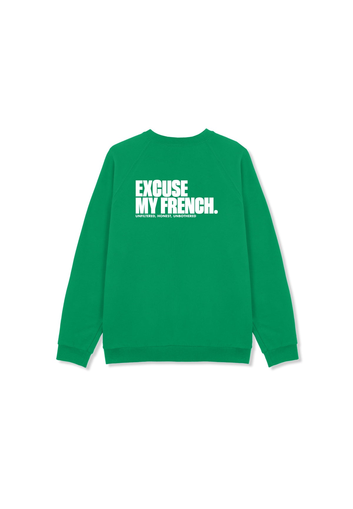 Sweat Clyde EXCUSE MY FRENCH (Dos) Green
