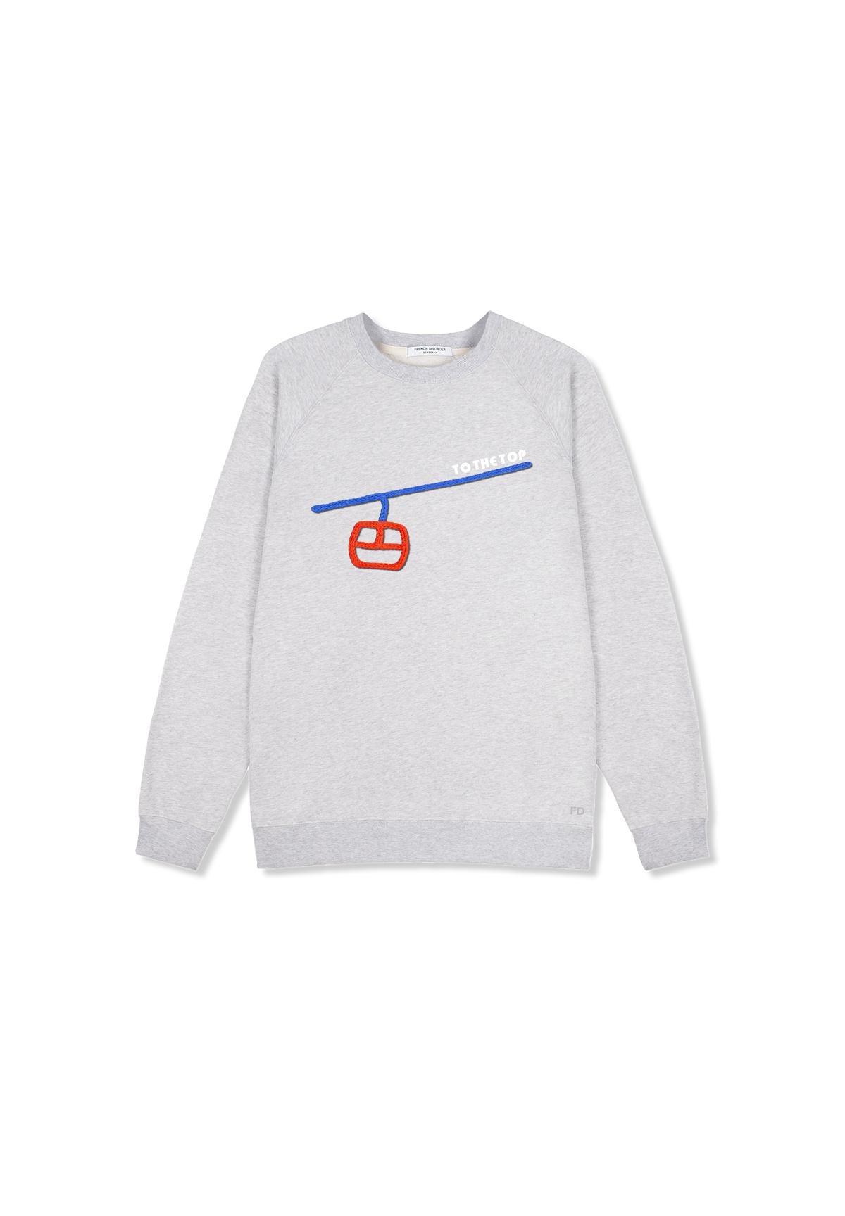 Sweatricotin Clyde TO THE TOP Heather Grey