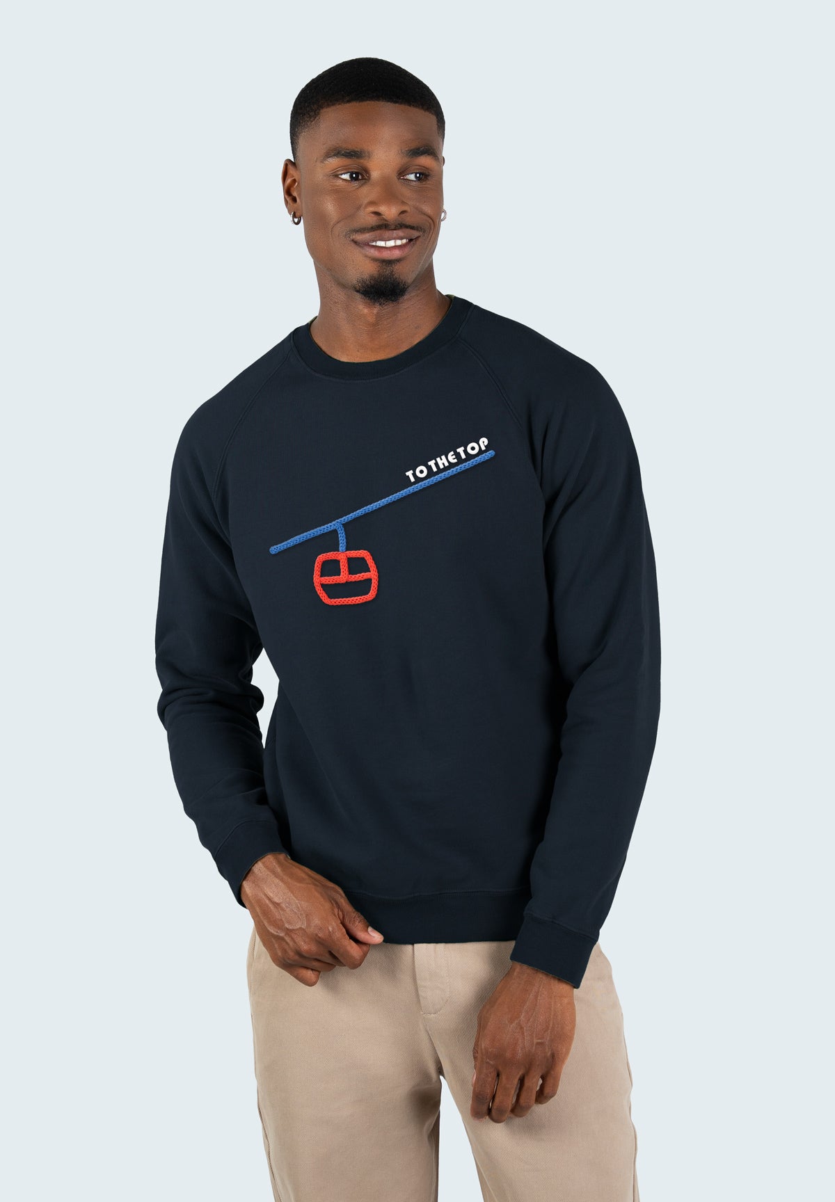 Sweatricotin Clyde TO THE TOP Navy