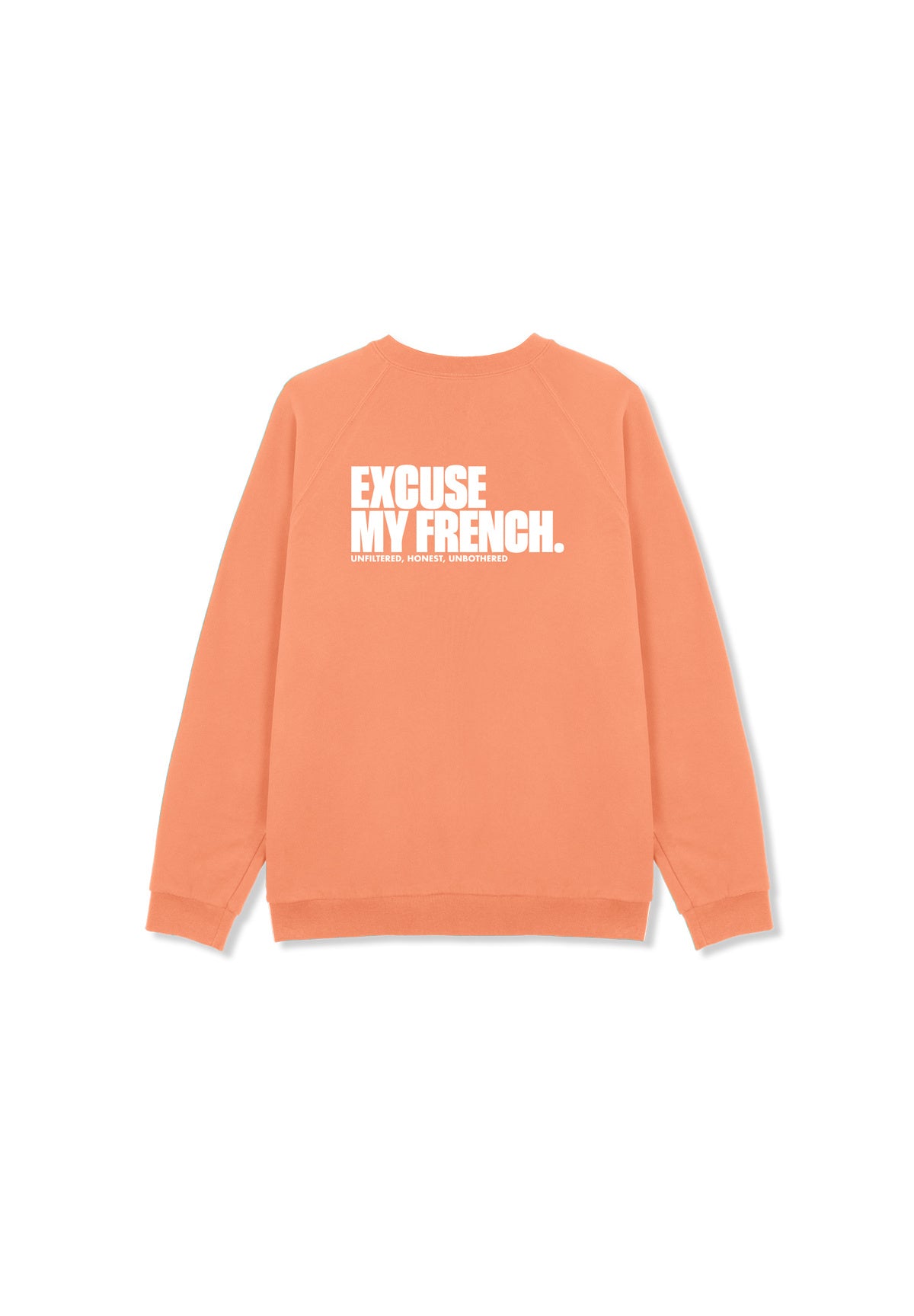 Sweat Clyde EXCUSE MY FRENCH (Dos) Tangerine