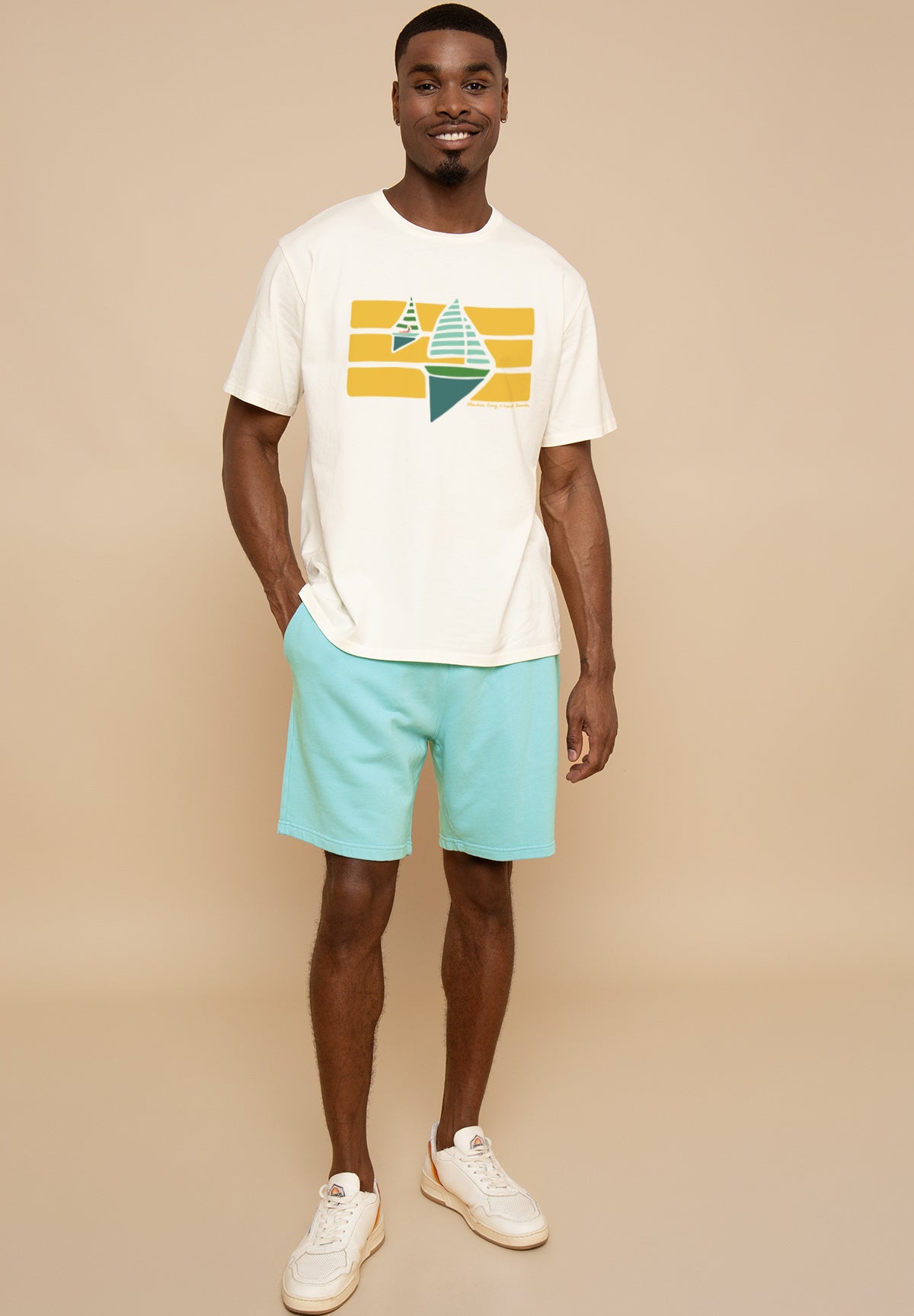 T-shirt Mike SAIL SHIP Coconut – photo 1