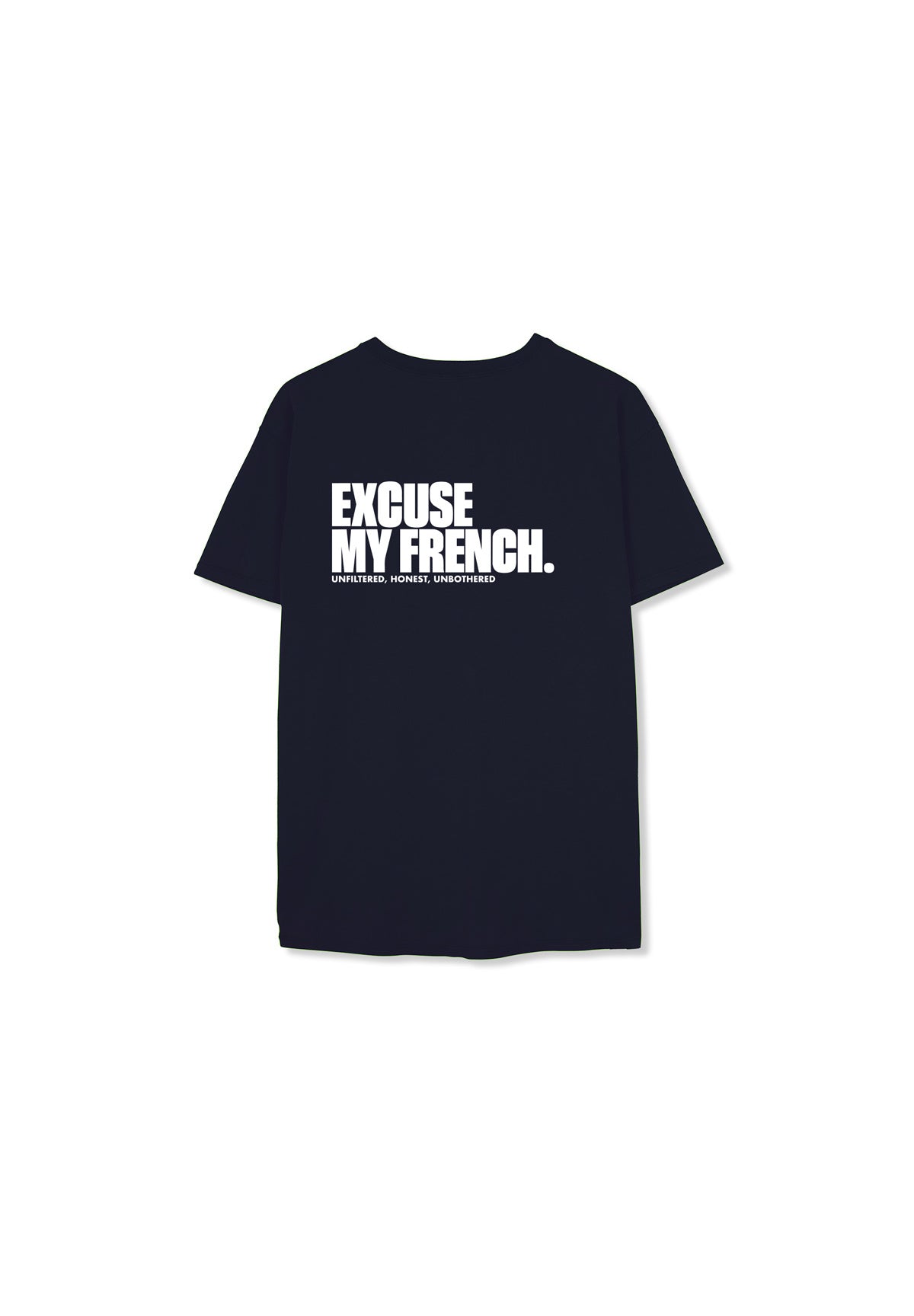 T-shirt Mike EXCUSE MY FRENCH (Dos) Navy
