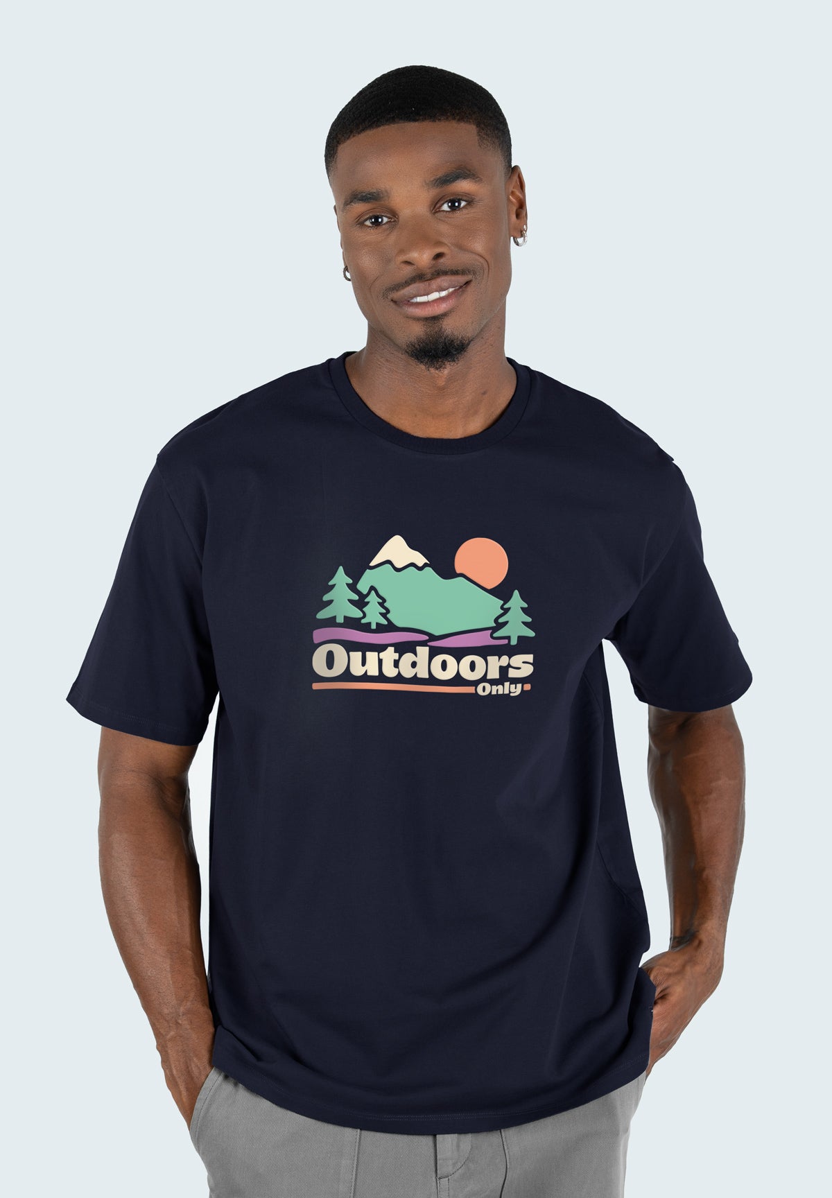 T-shirt Mike OUTDOORS Navy