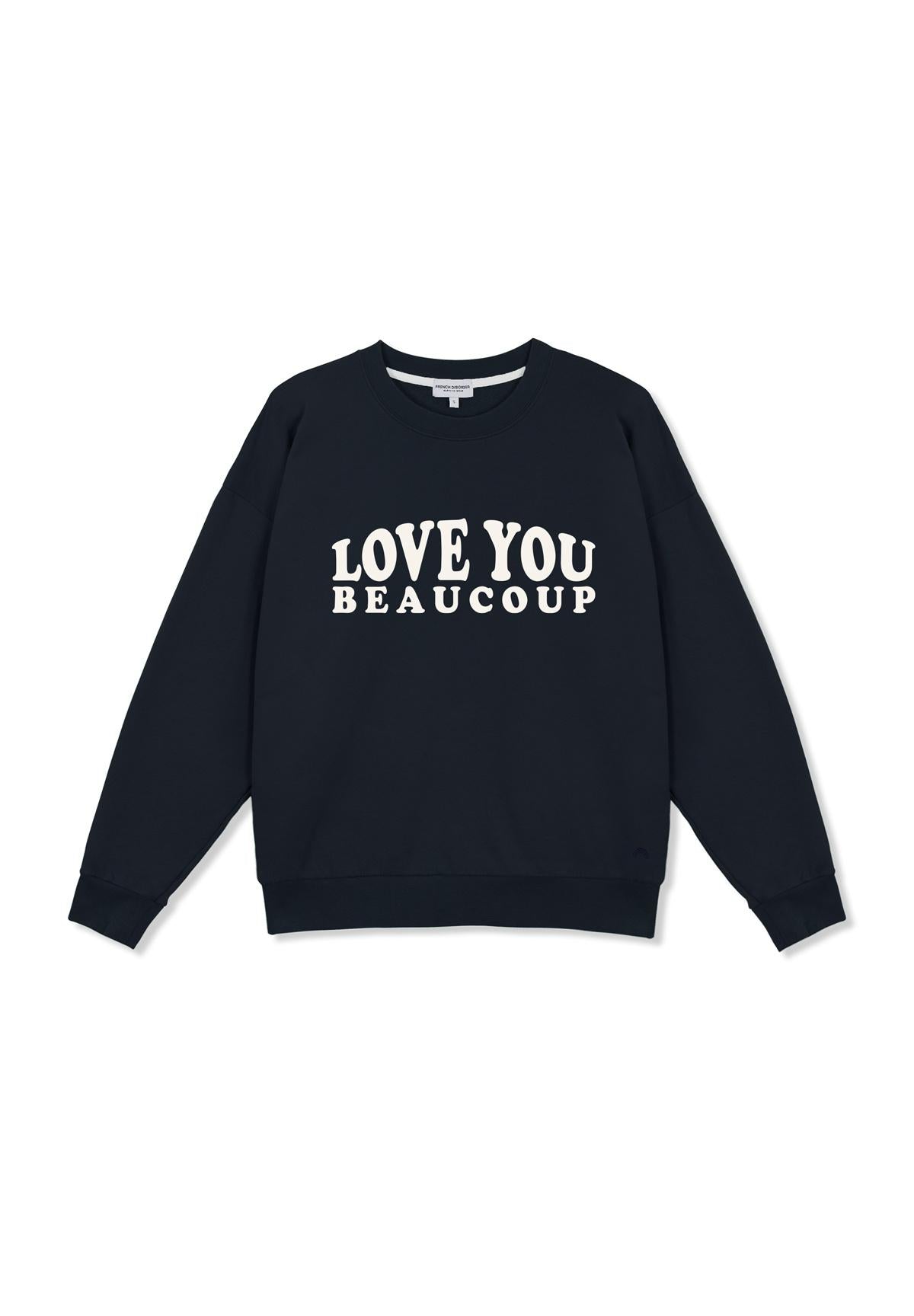 Sweat Max LOVE YOU BEAUCOUP Navy