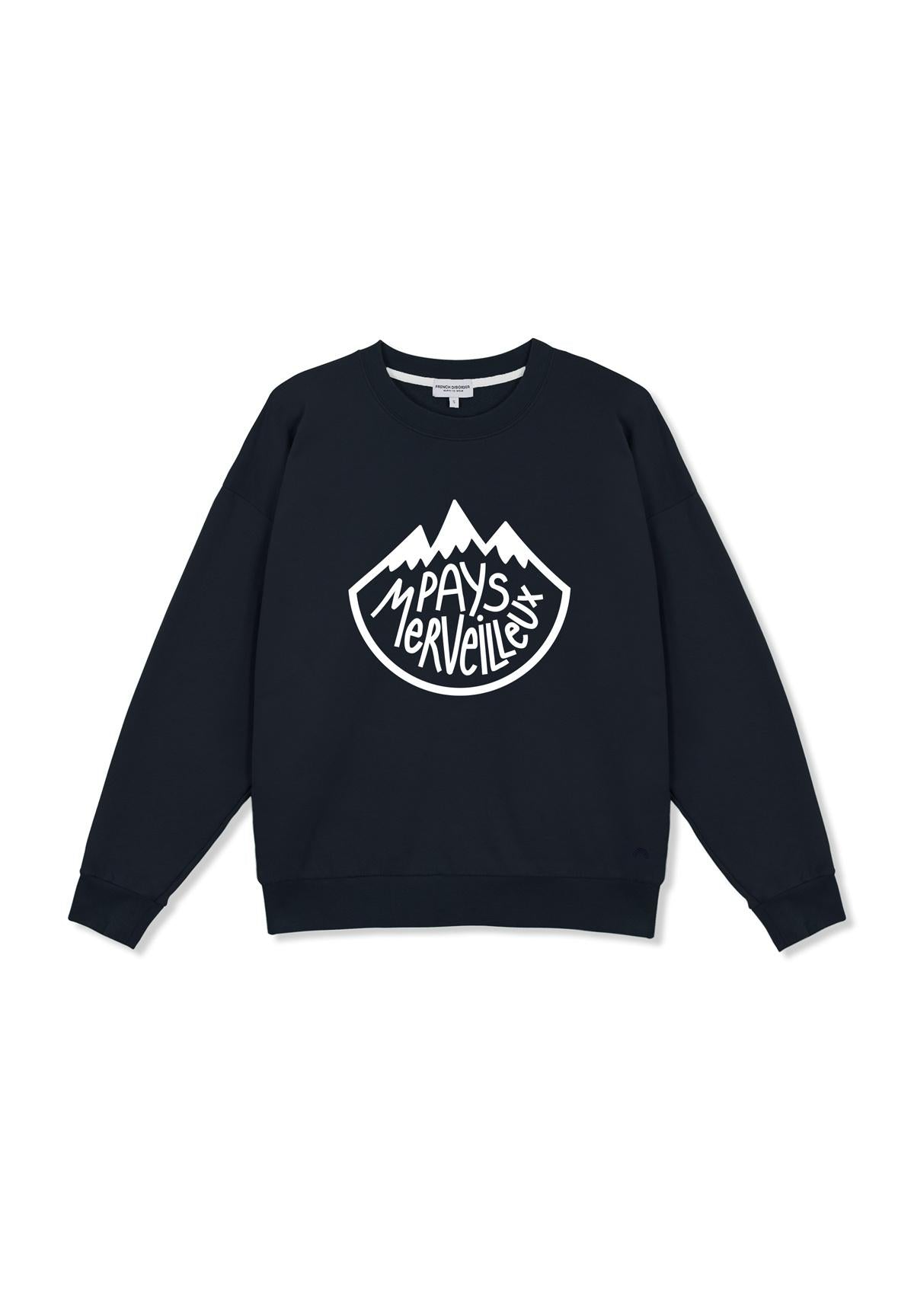 Sweatshirt Max PAYS MERVEILLEUX Navy