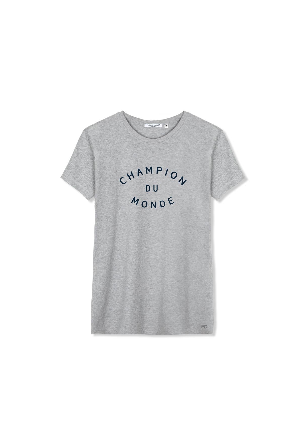 T-shirt Alex CHAMPION DU MONDE Heather Grey