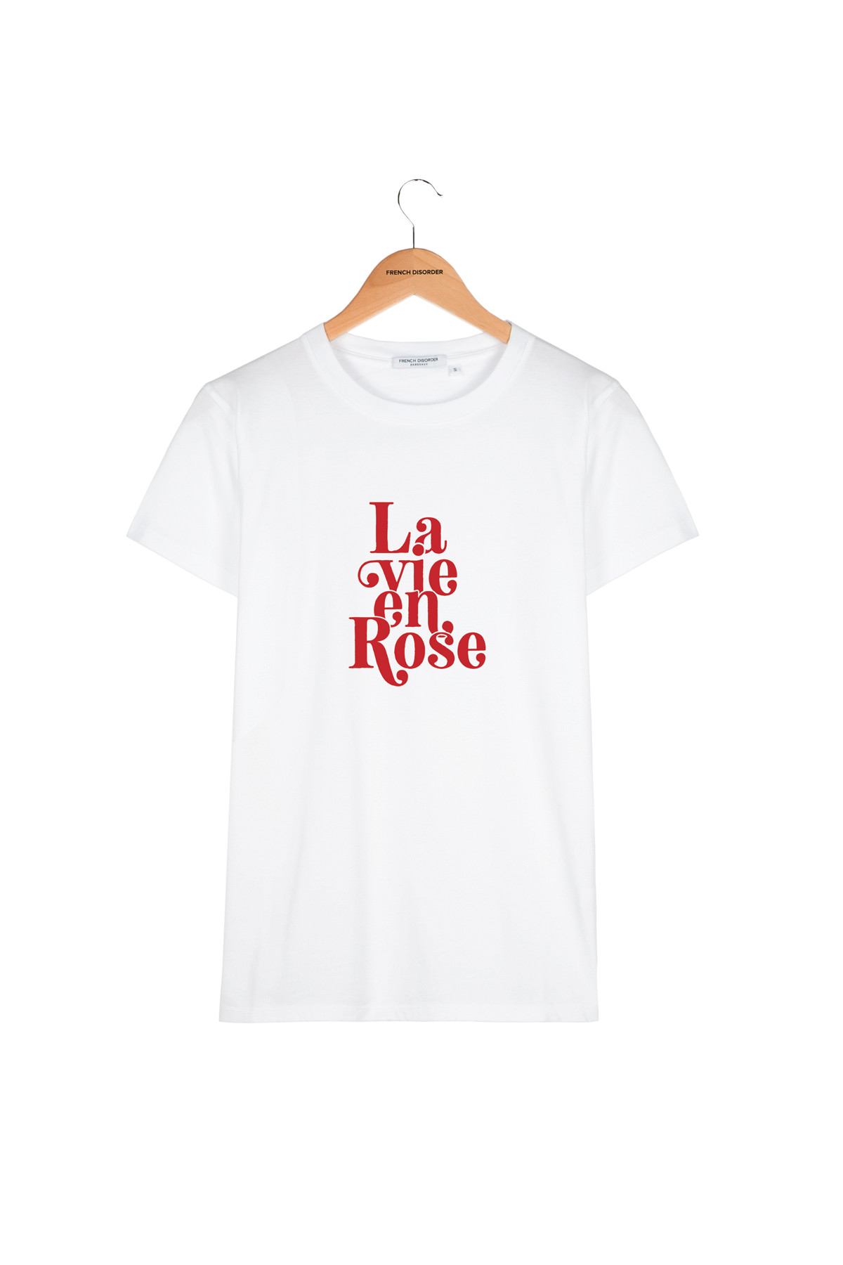 Photo de T-SHIRTS COL ROND T-shirt LA VIE EN ROSE chez French Disorder