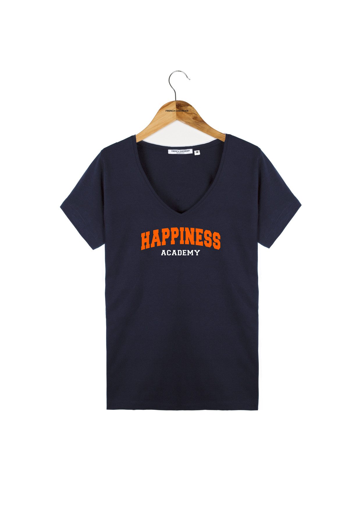 Photo de T-SHIRTS COL V T-shirt col V HAPPINESS ACADEMY chez French Disorder