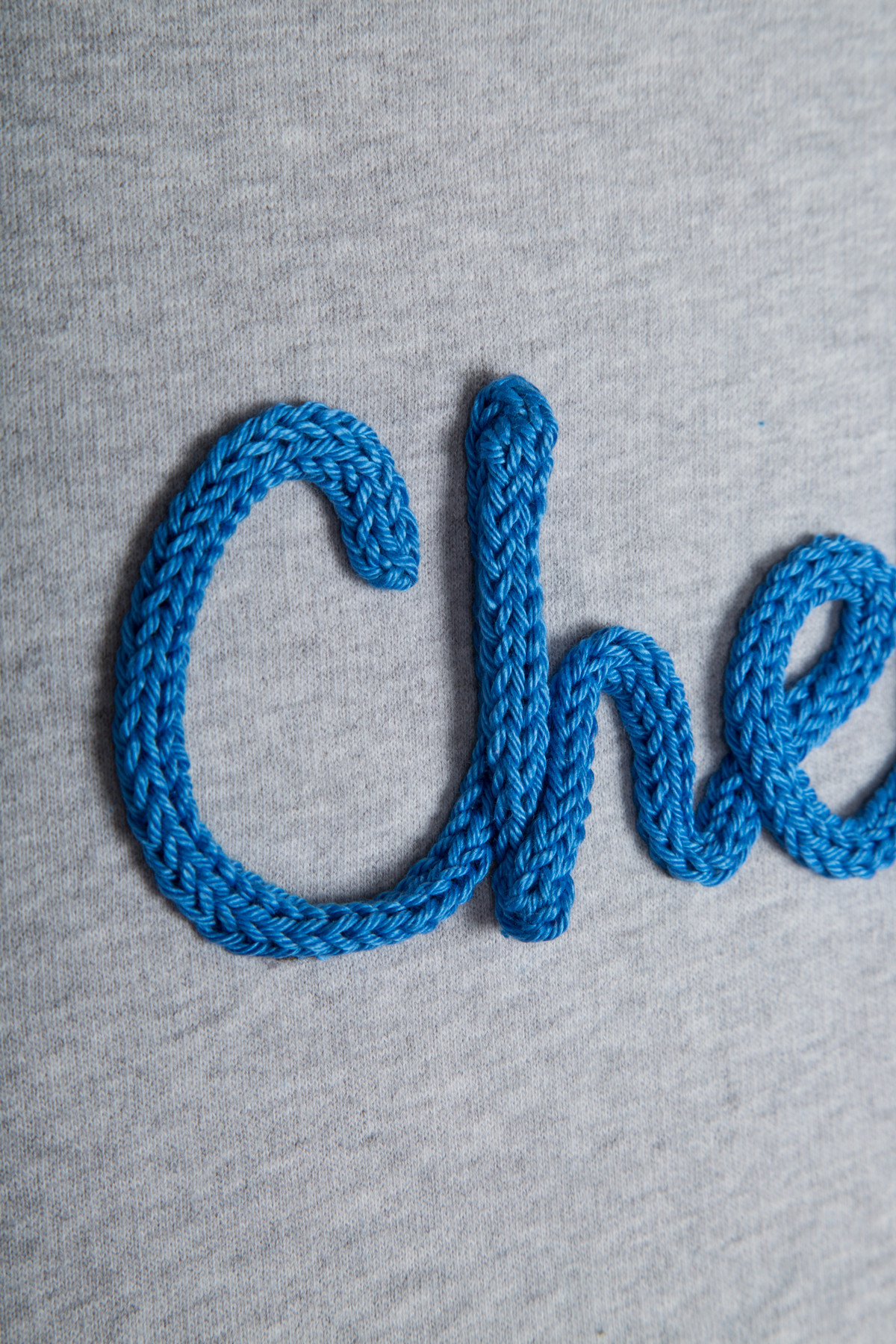 Sweat CHEF (cotton spool knitting)