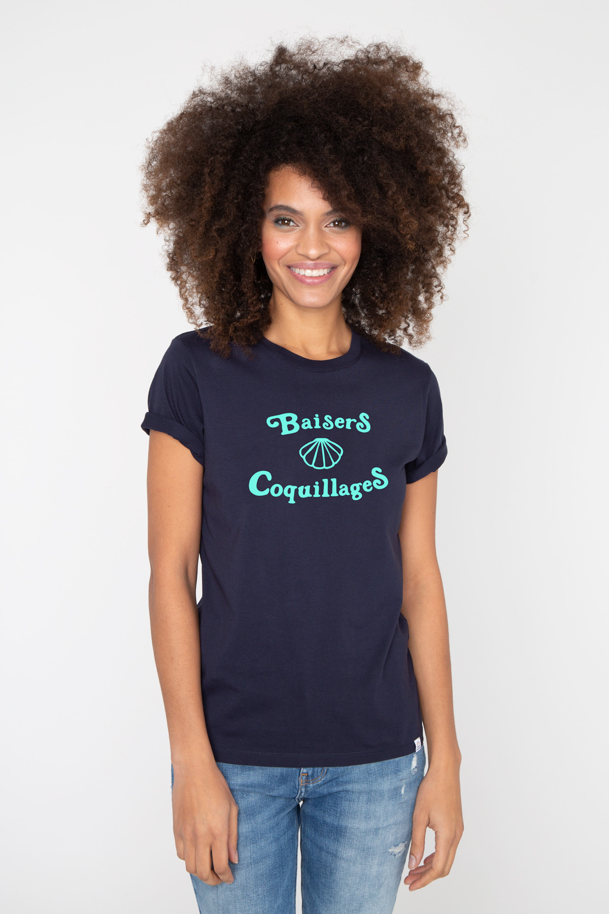 Photo de T-SHIRTS COL ROND Tshirt BAISERS & COQUILLAGES chez French Disorder