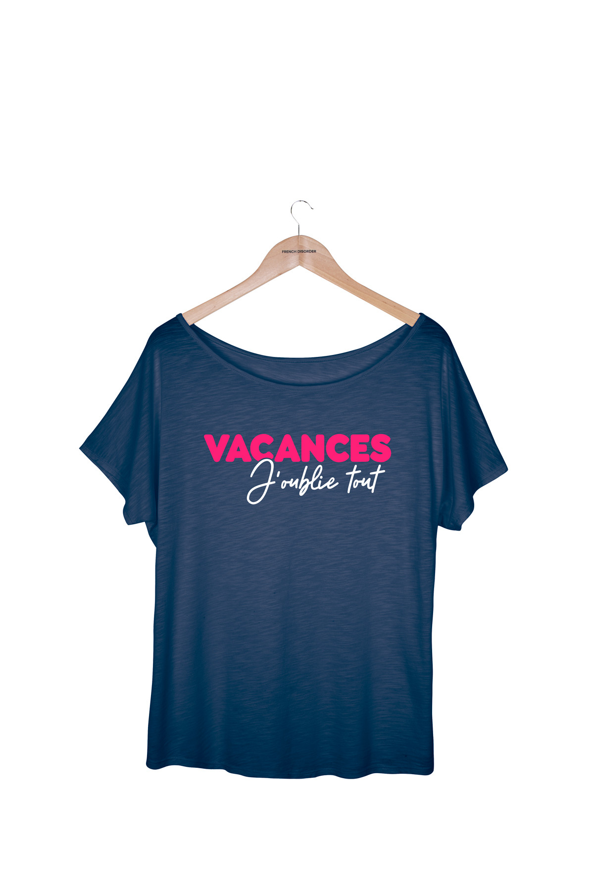 Tshirt flammé VACANCES J'OUBLIE TOUT French Disorder