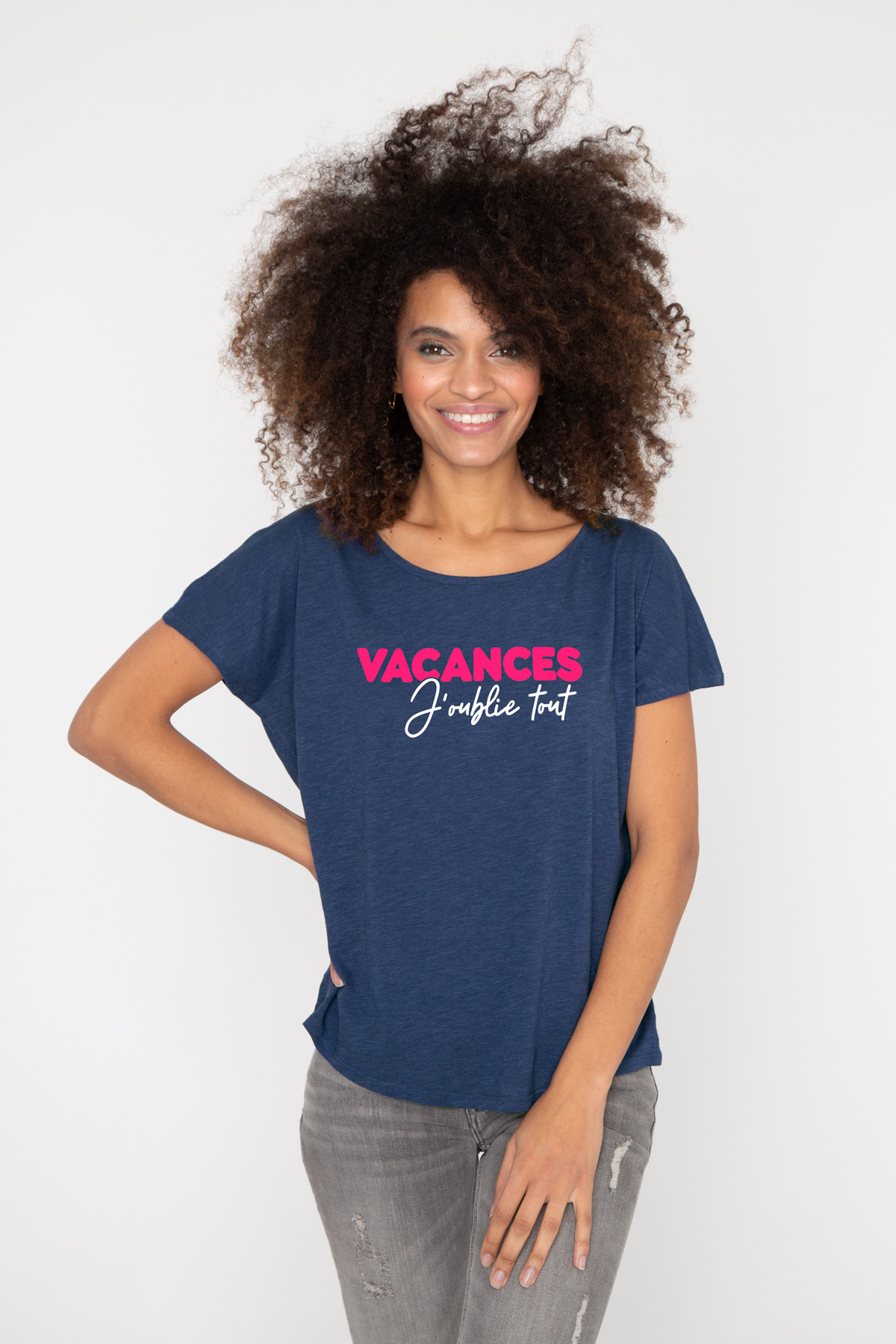 Tshirt flammé VACANCES J'OUBLIE TOUT French Disorder