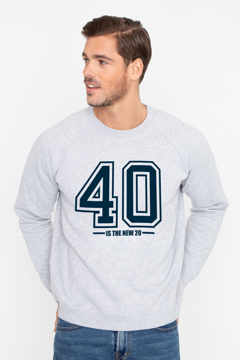 Photo de SWEATS Sweat 40 IS THE NEW 20 chez French Disorder