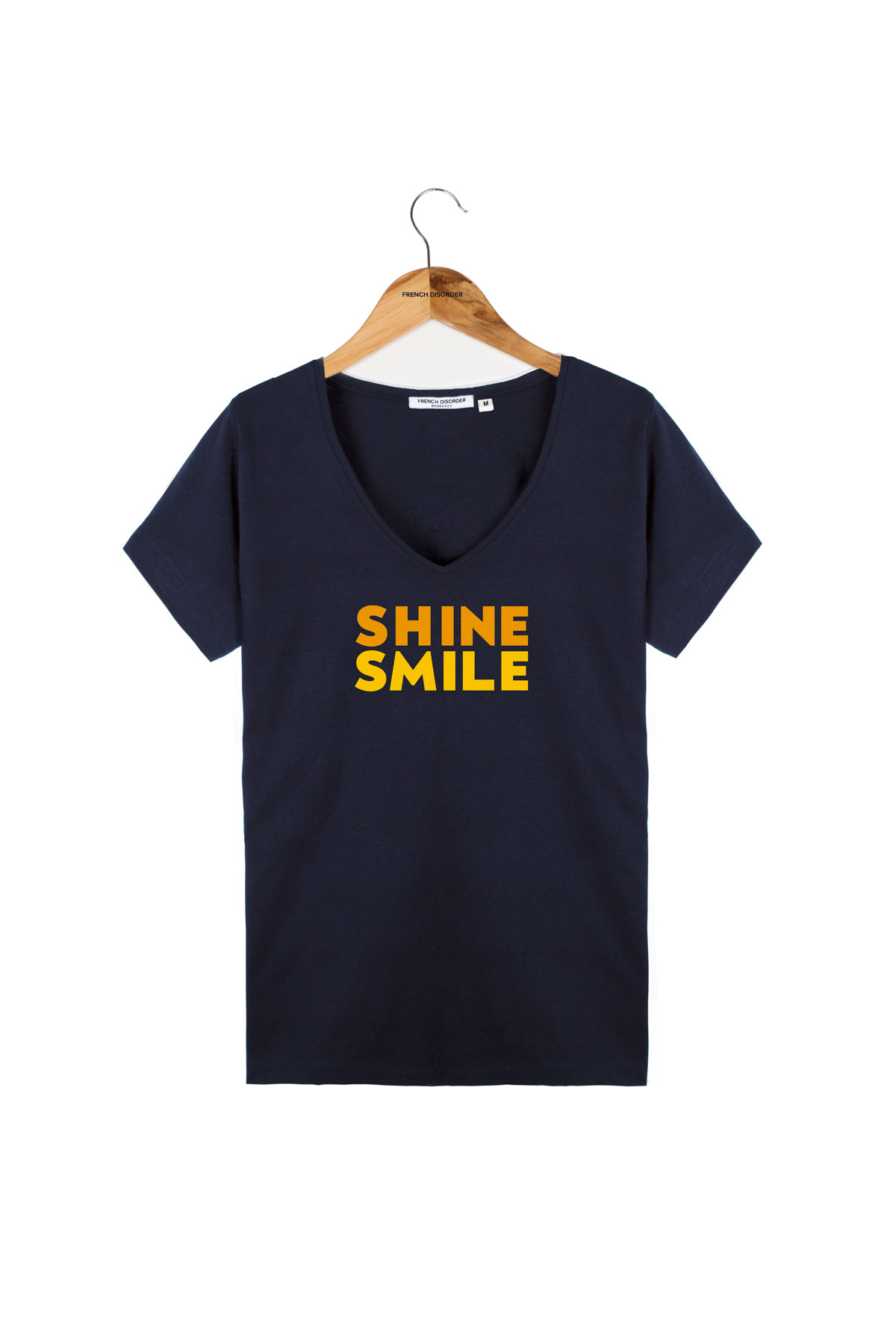 Photo de T-SHIRTS COL V Tshirt COL V SHINE SMILE chez French Disorder