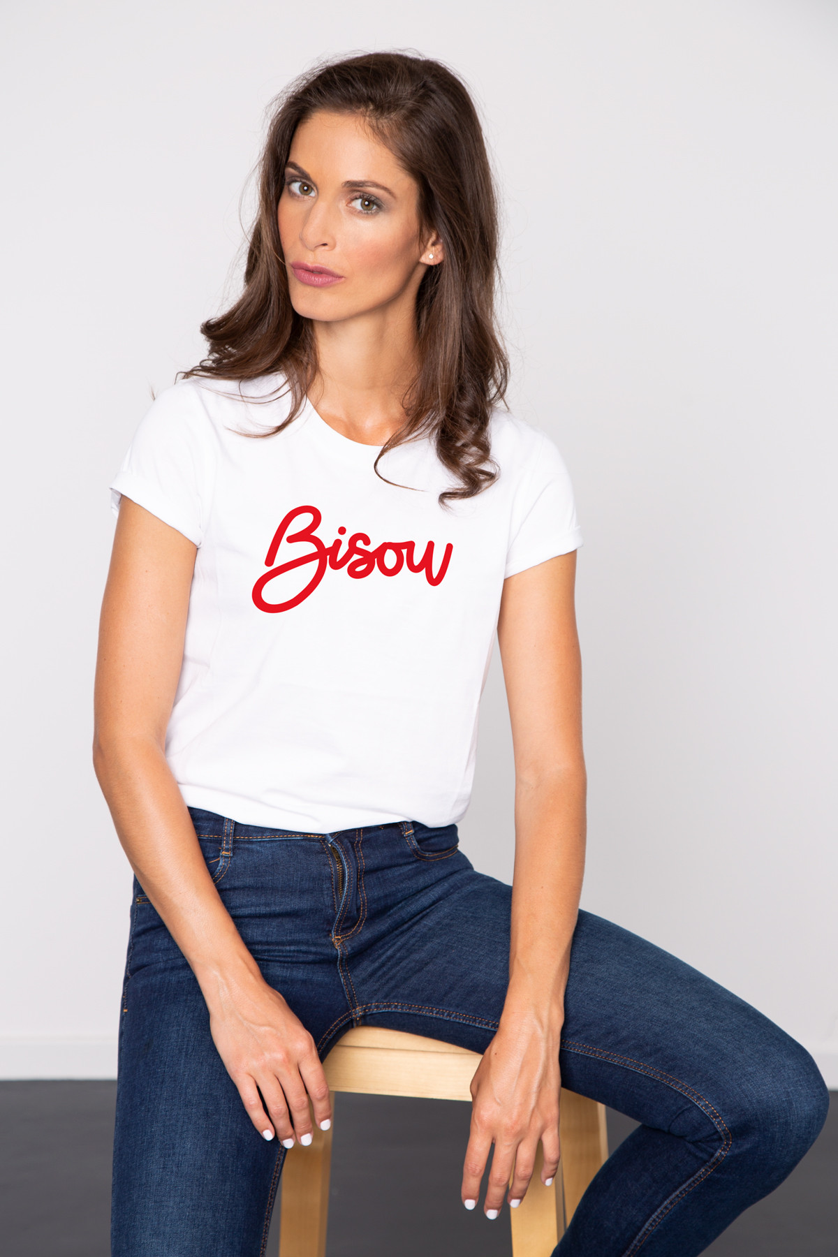 Photo de T-SHIRTS COL ROND Tshirt BISOU chez French Disorder