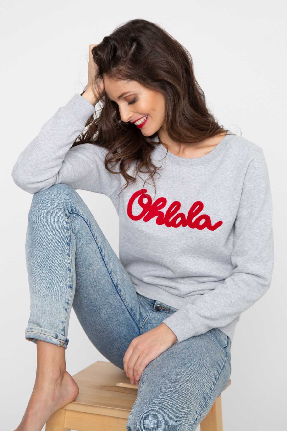 Sweat OHLALA broderie French Disorder