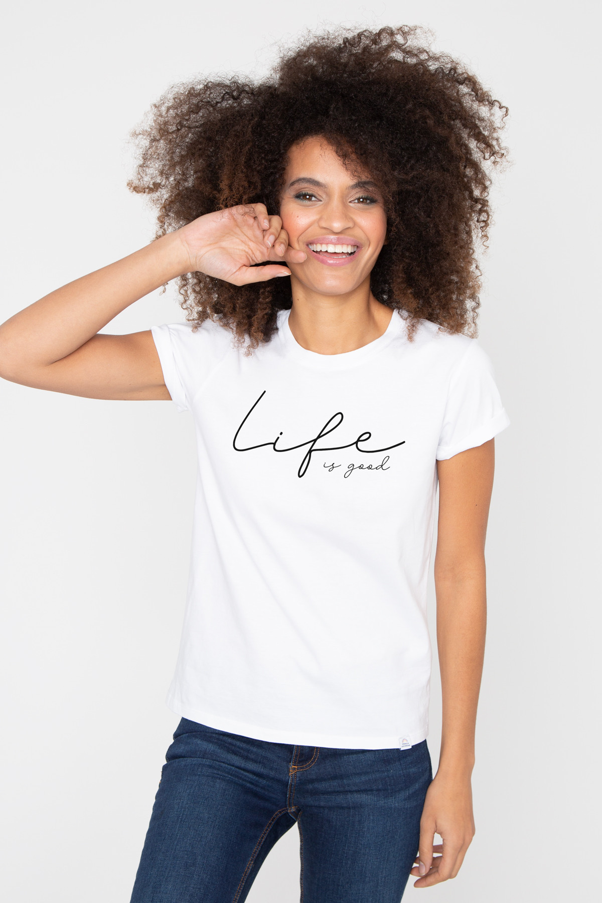 Photo de T-SHIRTS COL ROND Tshirt LIFE IS GOOD chez French Disorder