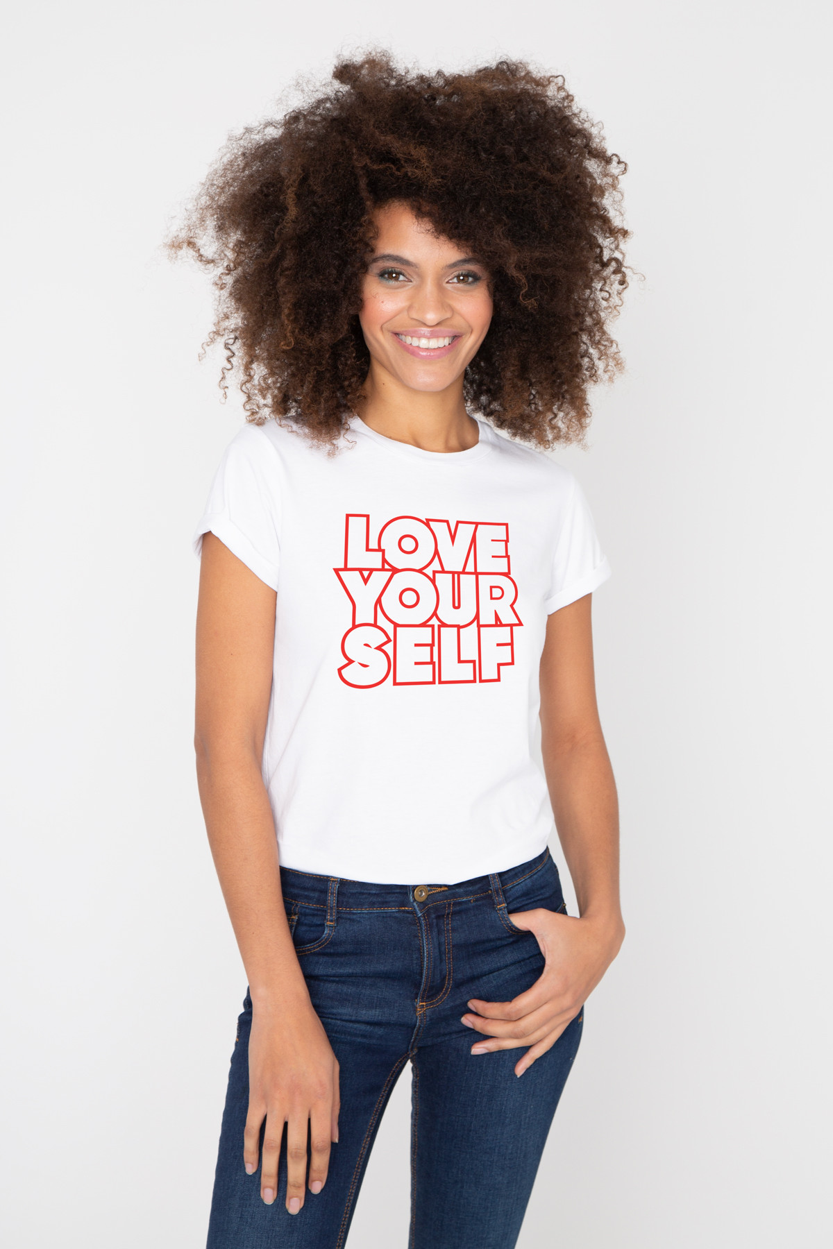 Photo de T-SHIRTS COL ROND Tshirt LOVE YOURSELF chez French Disorder