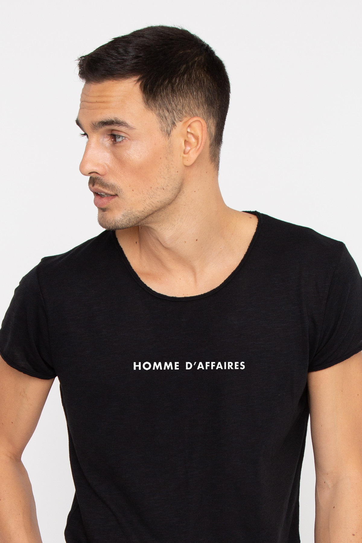 Photo de STOP Tshirt coton flammé HOMME D'AFFAIRES chez French Disorder
